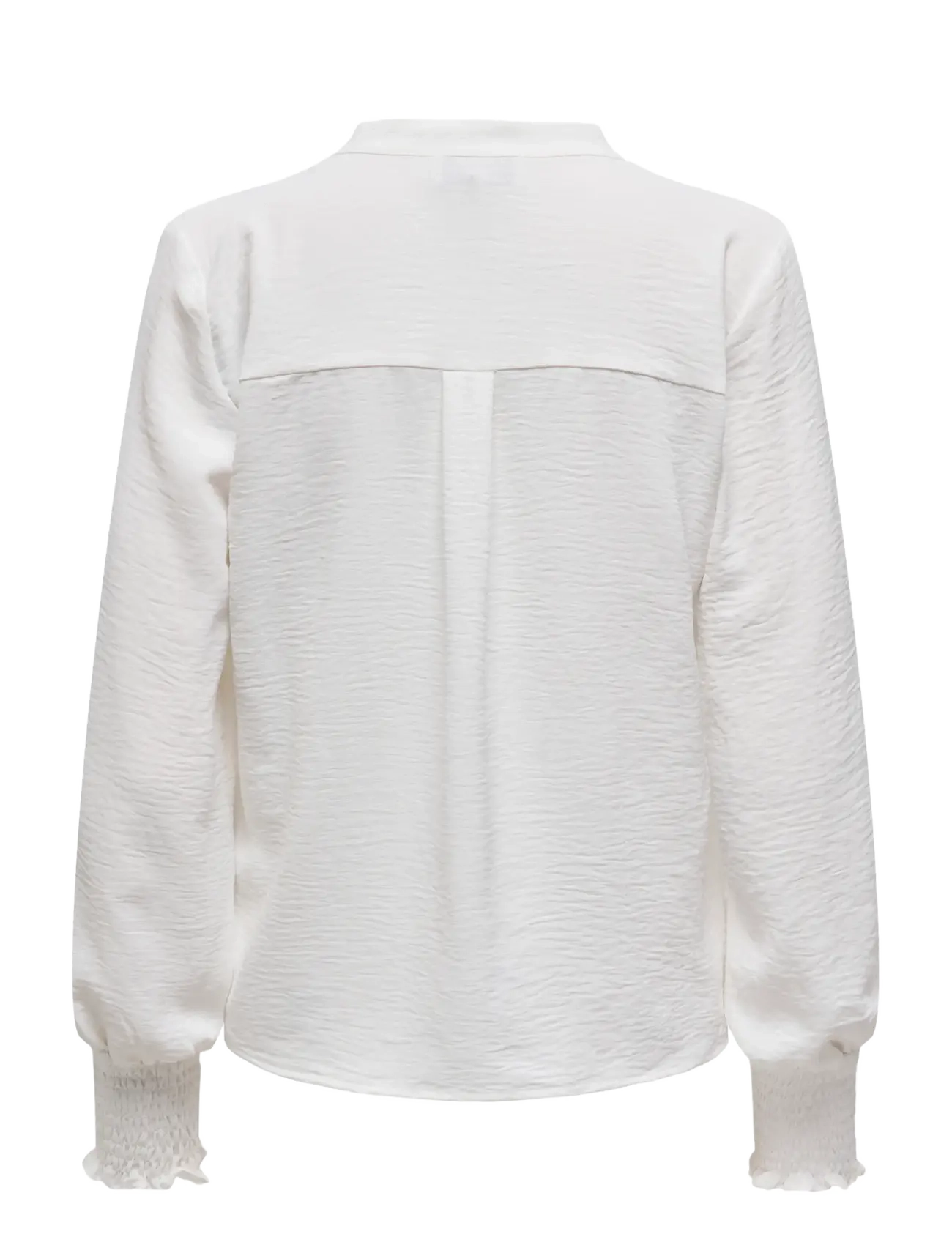 ONLY Carmakoma - CARMETTA L/S V-NECK TOP WVN NOOS - pikkade varrukatega pluusid - cloud dancer - 2