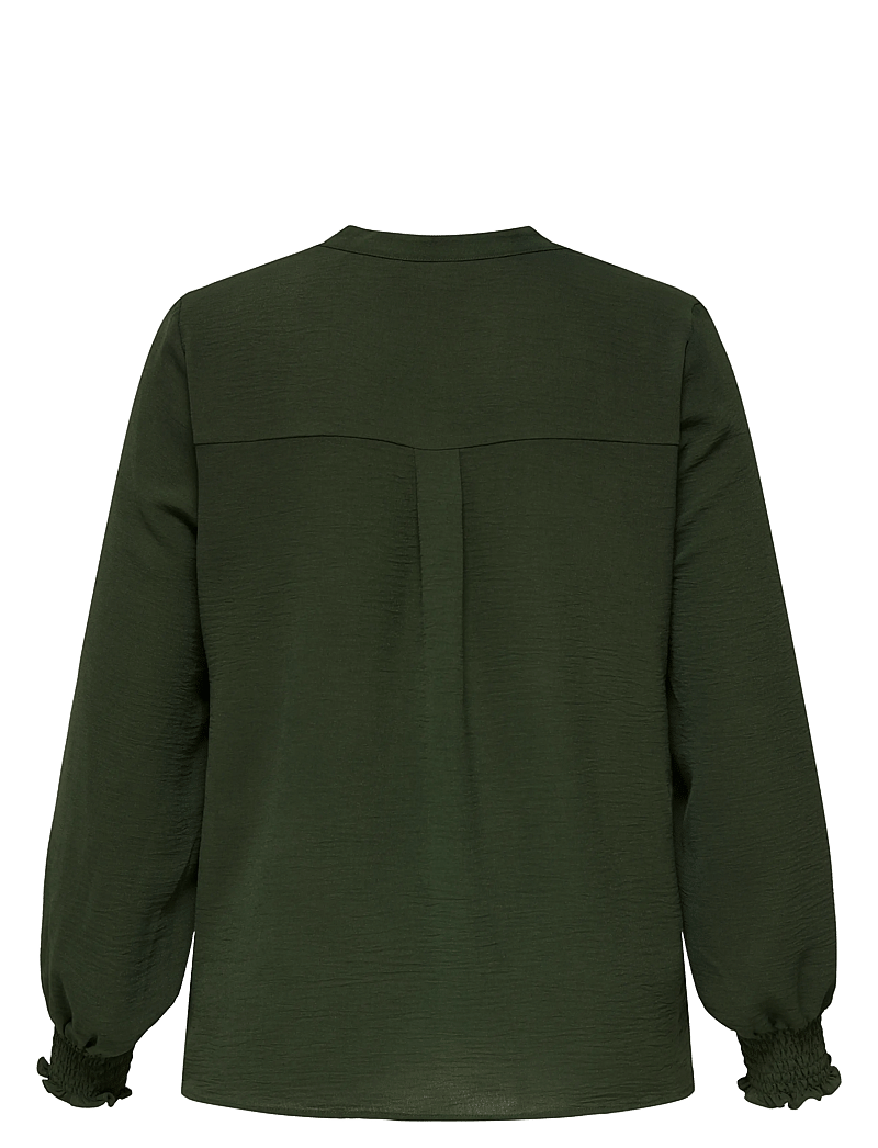 ONLY Carmakoma - CARMETTA V-NECK LS TOP WVN NOOS - langärmlige blusen - duffel bag - 2