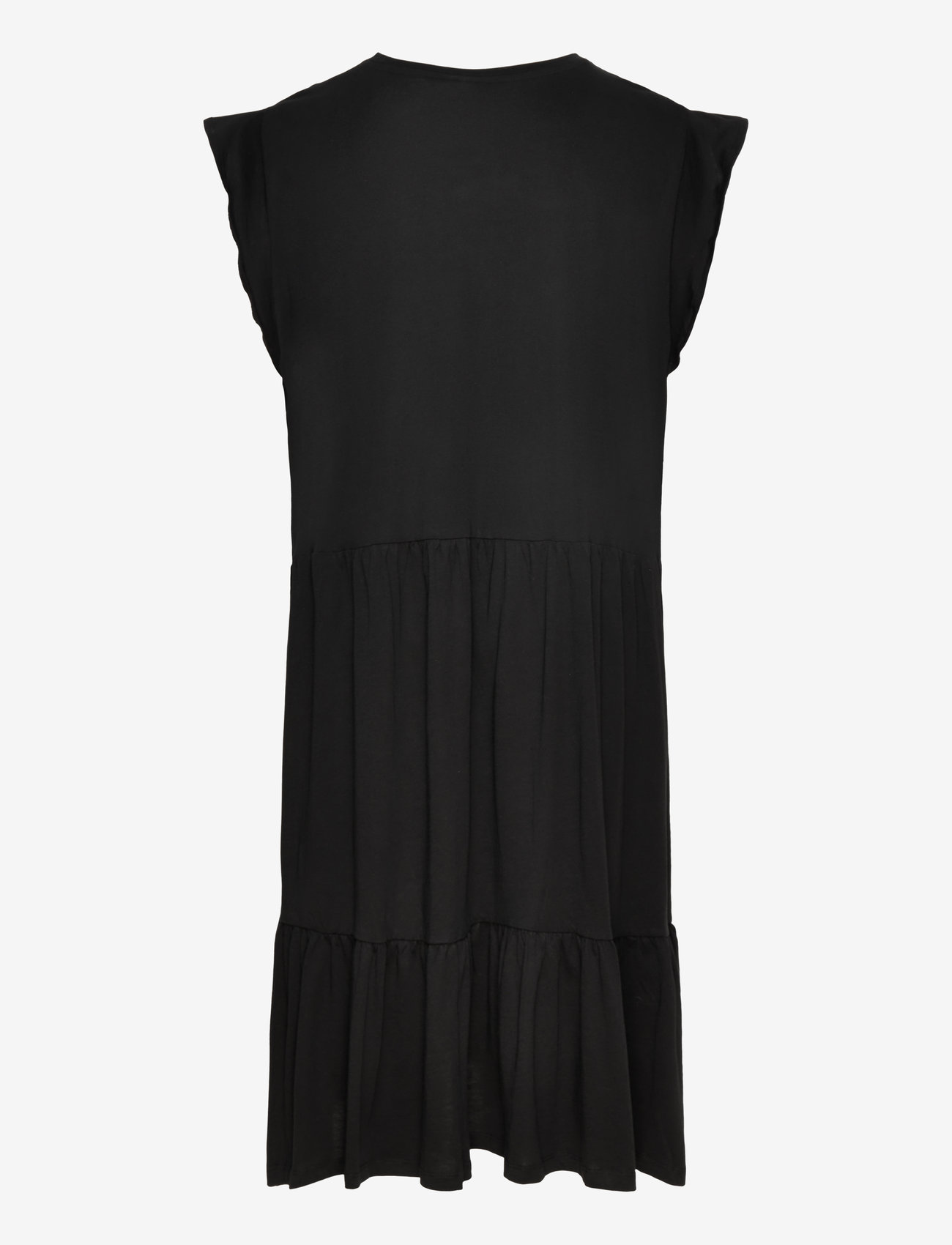 ONLY Carmakoma - CARMAY CAP SL FRILL DRESS JRS NOOS - sommarklänningar - black - 1