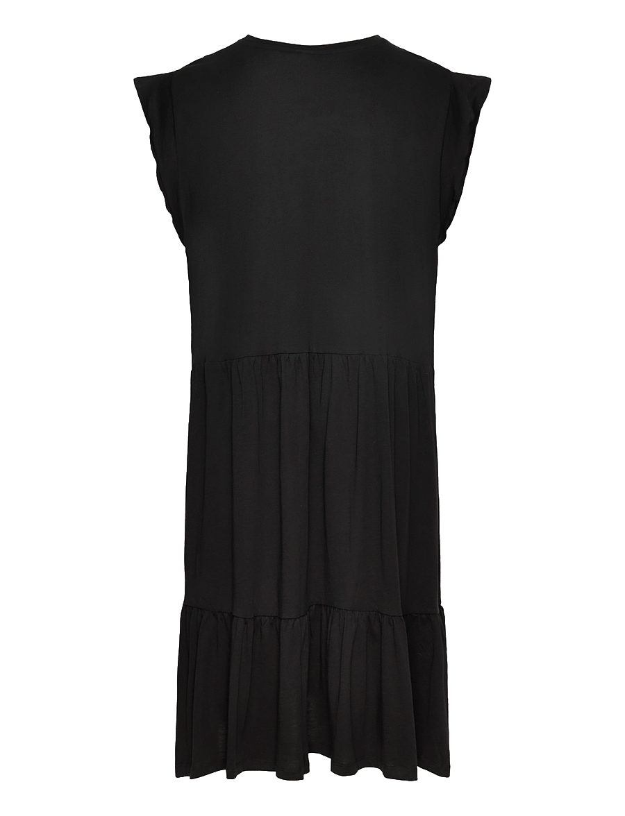ONLY Carmakoma - CARMAY CAP SL FRILL DRESS JRS NOOS - robes d'été - black - 1