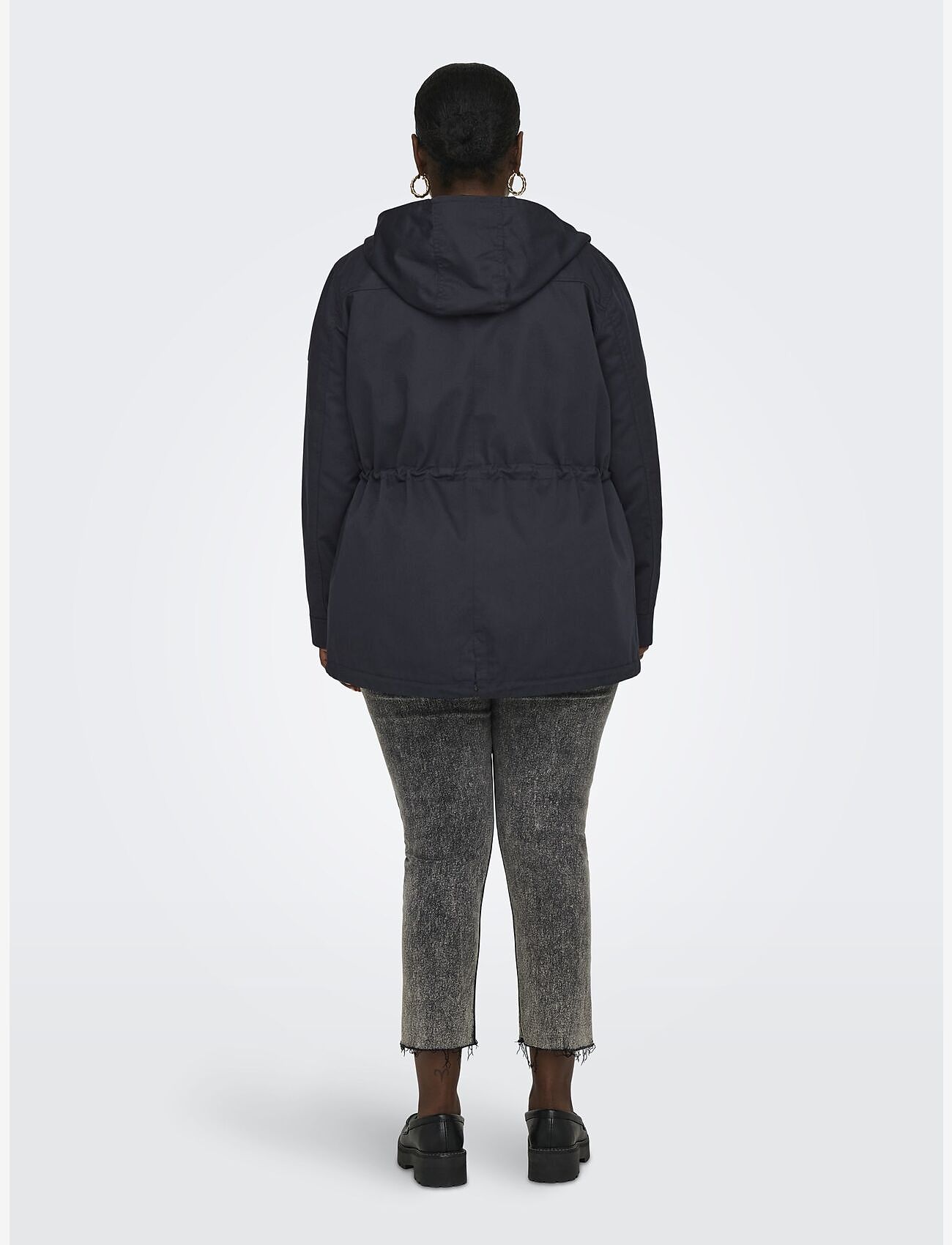 ONLY Carmakoma - CARLORCA CANVAS PARKA OTW - parkas - blue graphite - 3