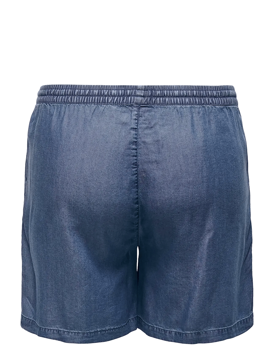 ONLY Carmakoma - CARPEMA LIFE LYOCELL DNM SHORTS YOK - casual shorts - dark blue denim - 2