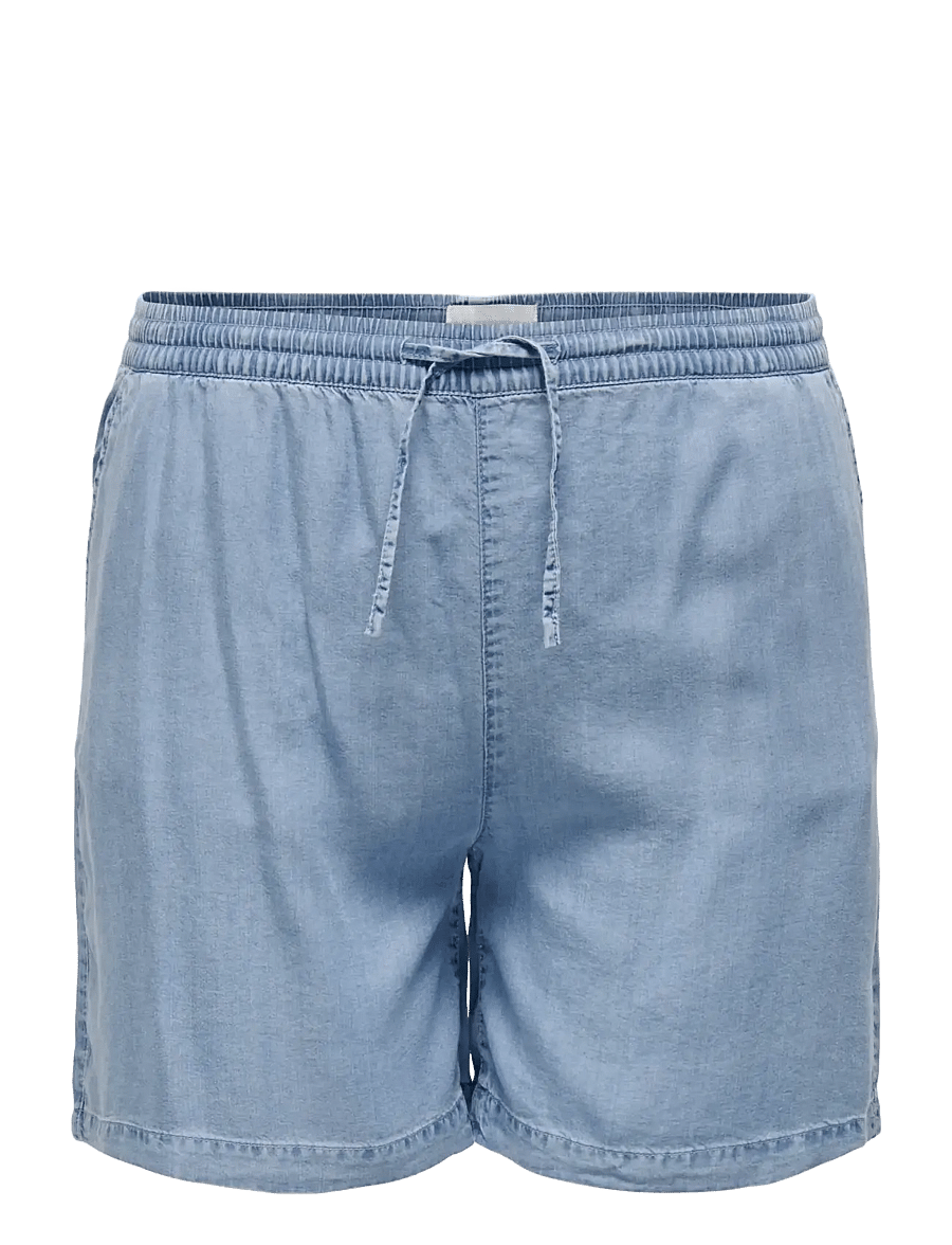 ONLY Carmakoma - CARPEMA LIFE LYOCELL DNM SHORTS YOK - freizeitshorts - medium blue denim - 1
