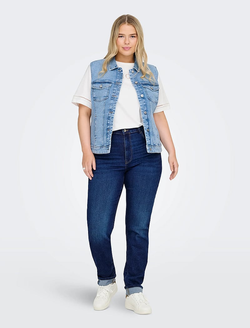 ONLY Carmakoma - CARWESPA WEST DNM PIM619 NOOS - denim-westen - light blue denim - 4