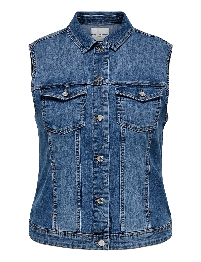 ONLY Carmakoma - CARWESPA WEST DNM PIM619 NOOS - denimveste - medium blue denim - 1