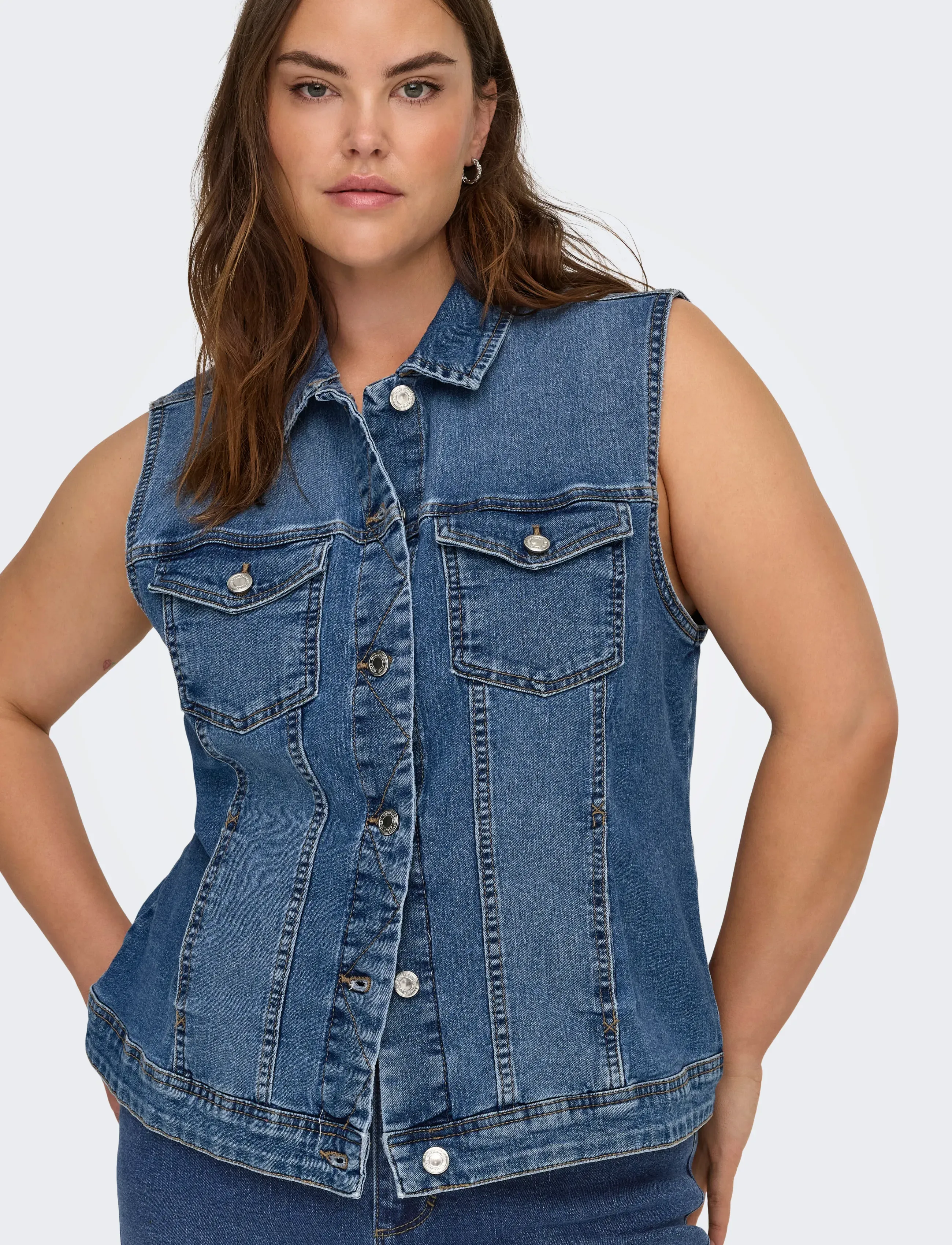 ONLY Carmakoma - CARWESPA WEST DNM  PIM619 NOOS - medium blue denim - 4
