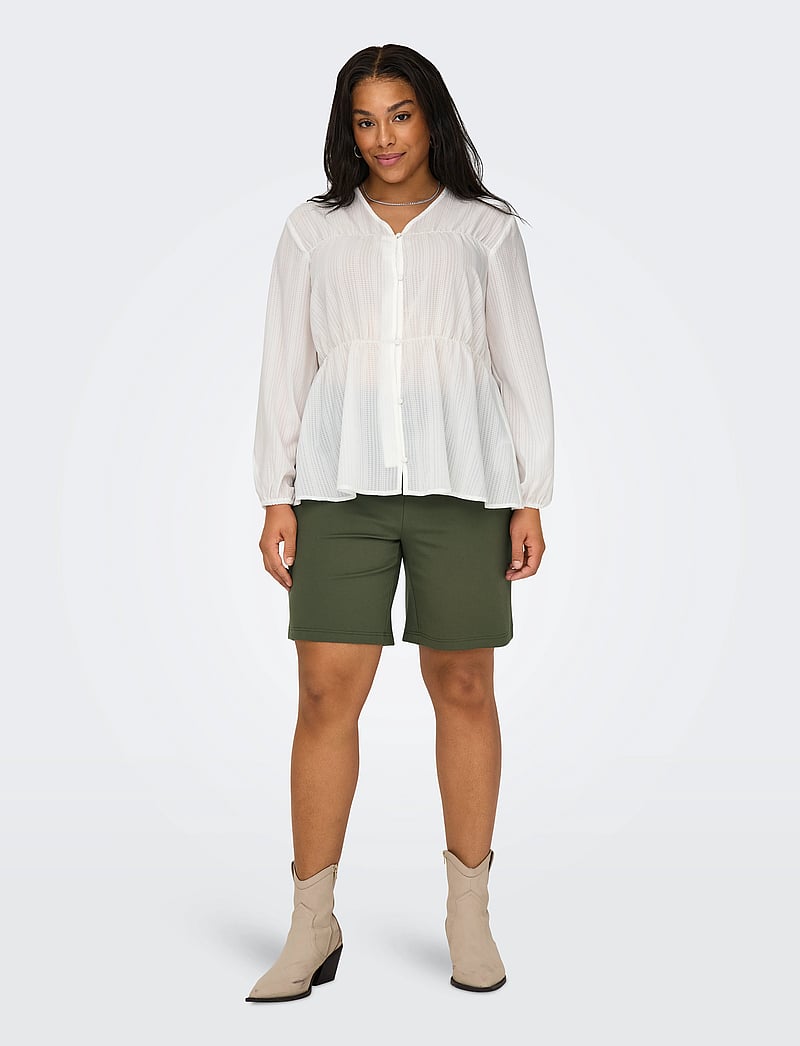 ONLY Carmakoma - CARGOLDTRASH LIFE LONG SHORTS PNT - casual shorts - kalamata - 5