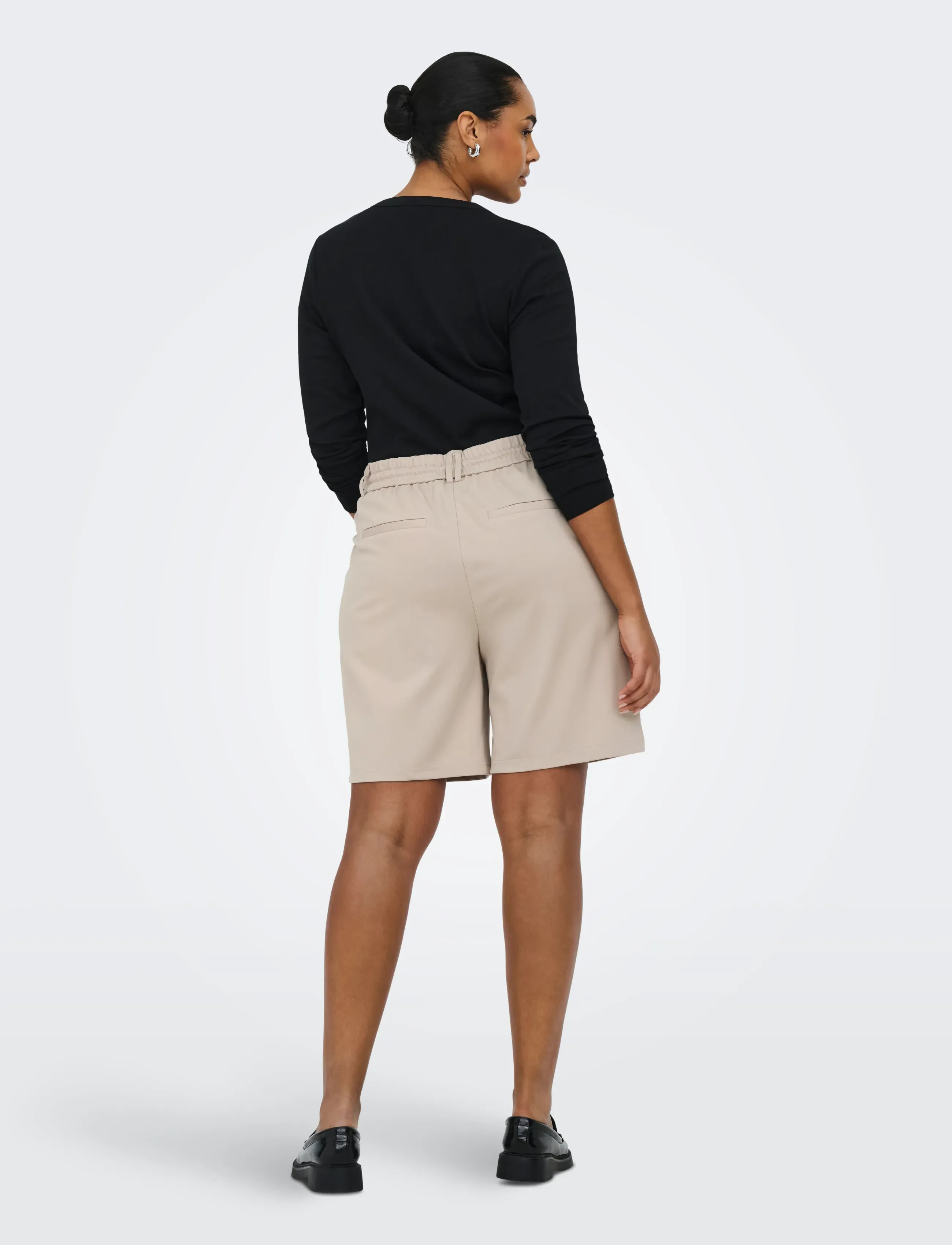 ONLY Carmakoma - CARGOLDTRASH LONG SHORTS PNT - kasdienio stiliaus šortai - pure cashmere - 3