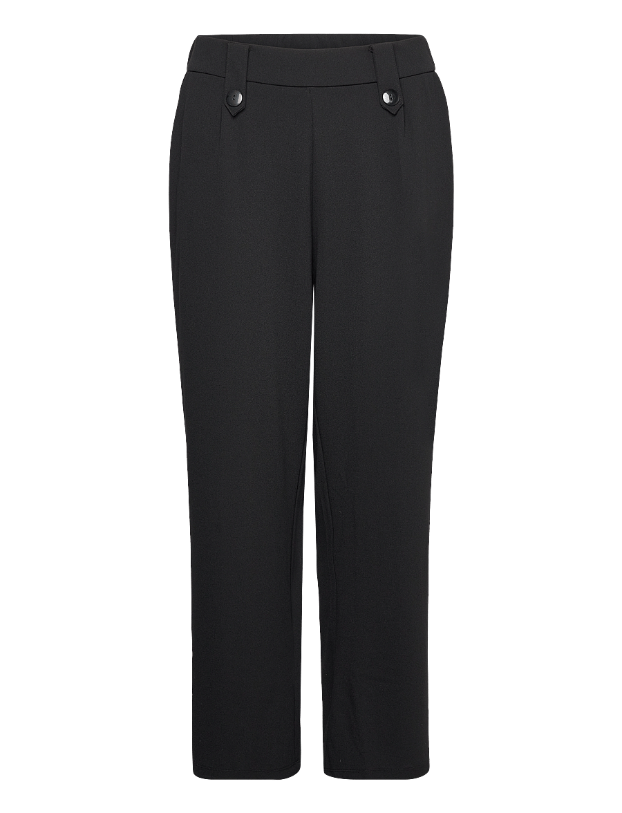 ONLY Carmakoma - CARSANIA BUTTON PANT JRS PNT NOOS - laia säärega püksid - black - 1