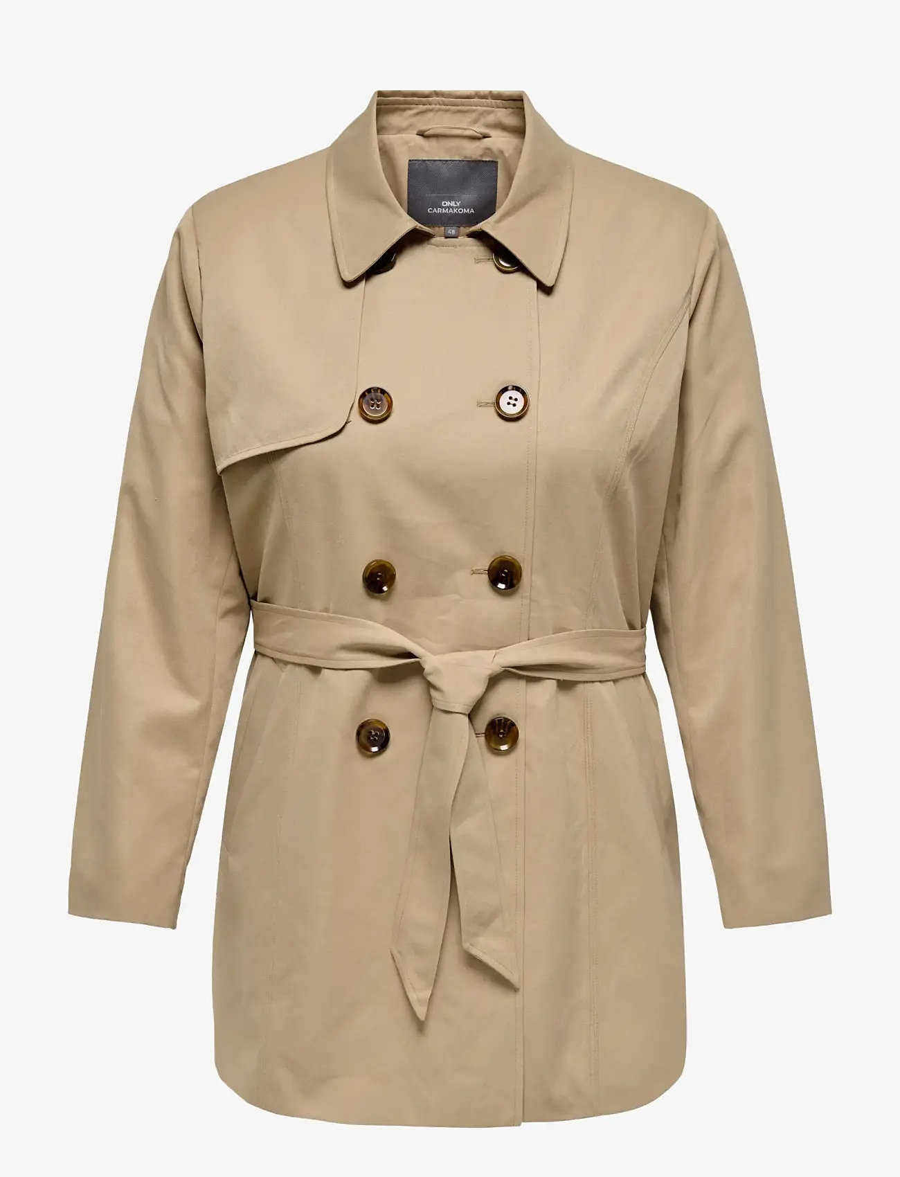 ONLY Carmakoma - CARVALERIE TRENCHCOAT OTW NOOS - vihmamantlid - ginger root - 1