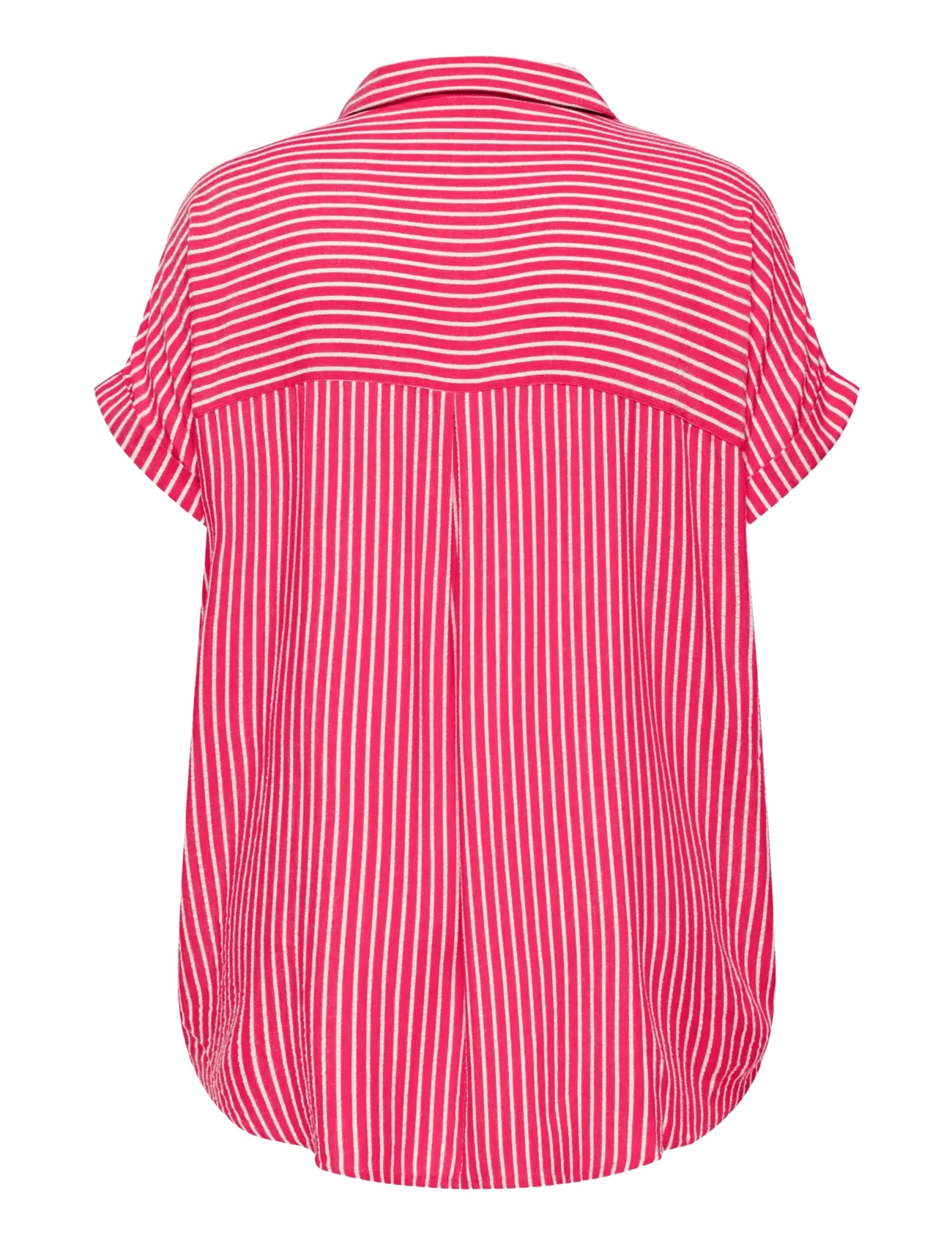 ONLY Carmakoma - CARPENNA S/S LOOSE SHIRT WVN - kortærmede skjorter - raspberry - 1
