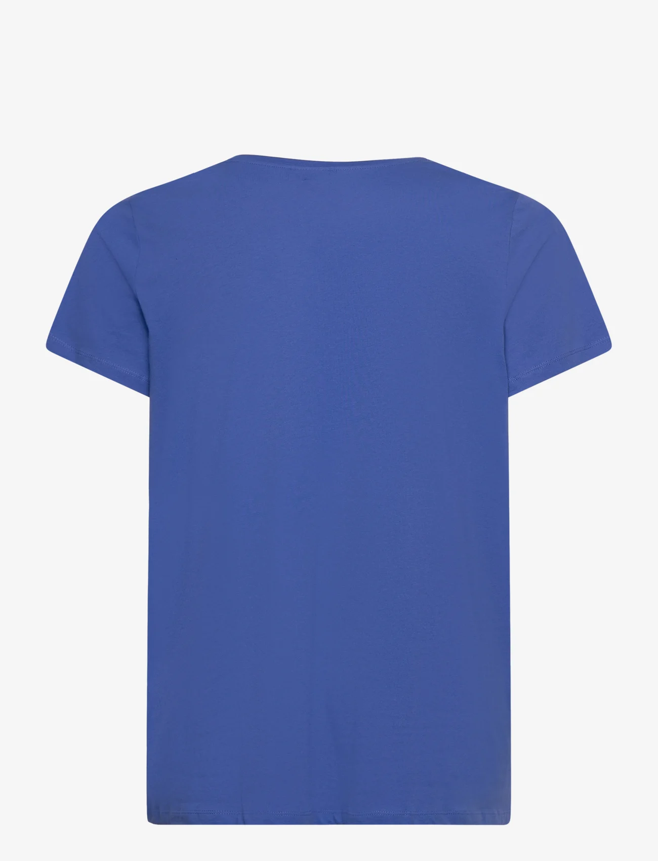 ONLY Carmakoma - CARBONNIE LIFE S/S V-NECK A-SHAPE TEE - laagste prijzen - dazzling blue - 1
