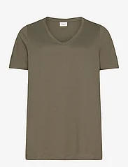 ONLY Carmakoma - CARBONNIE LIFE S/S V-NECK A-SHAPE TEE - lowest prices - kalamata - 0