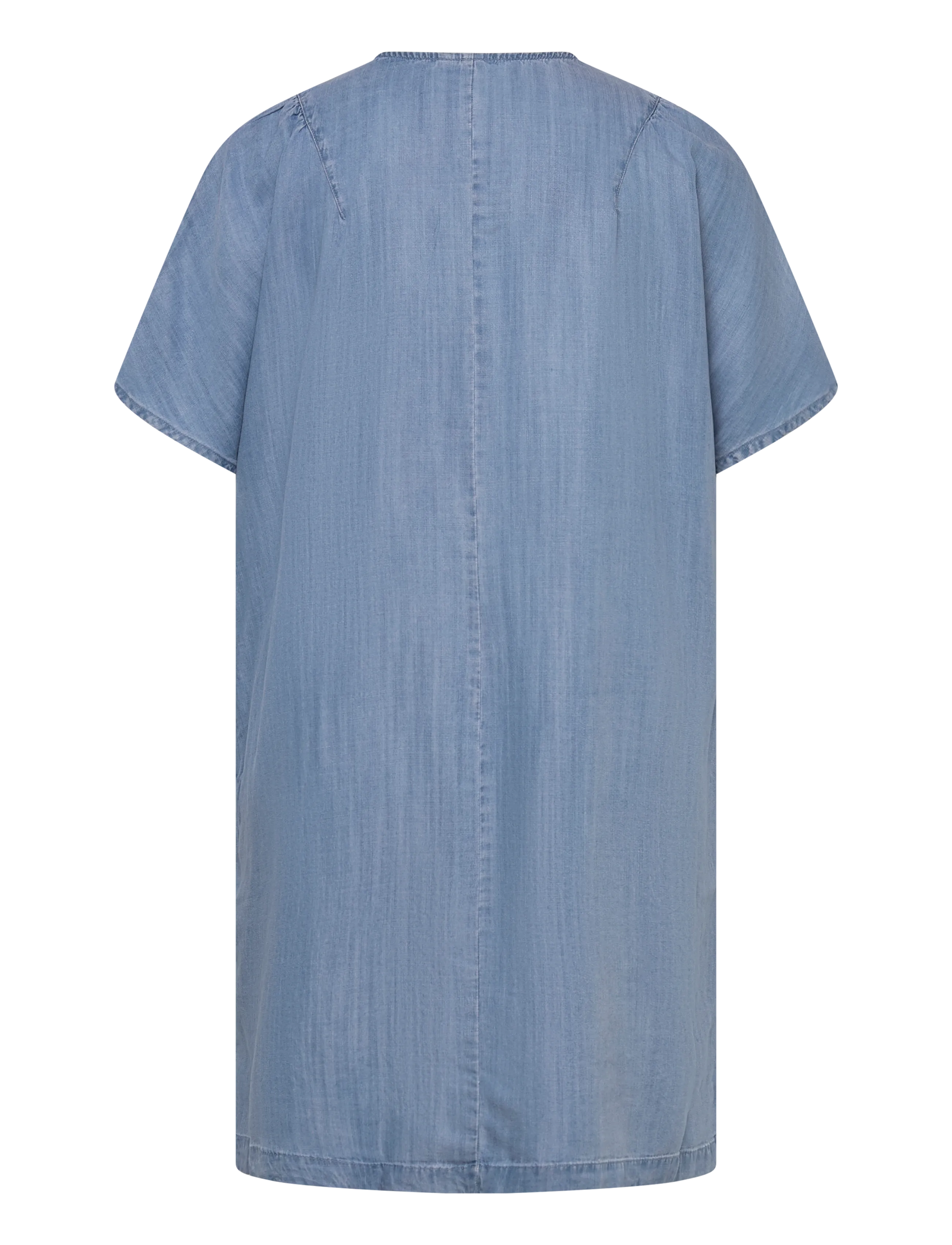 ONLY Carmakoma - CARNOA SS KNEE DRESS YOK - jeansjurken - medium blue denim - 1