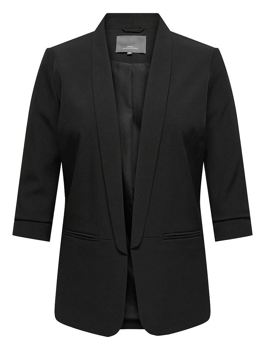 ONLY Carmakoma - CARELLY 3/4 BLAZER TLR NOOS - einreihige blazer - black - 1