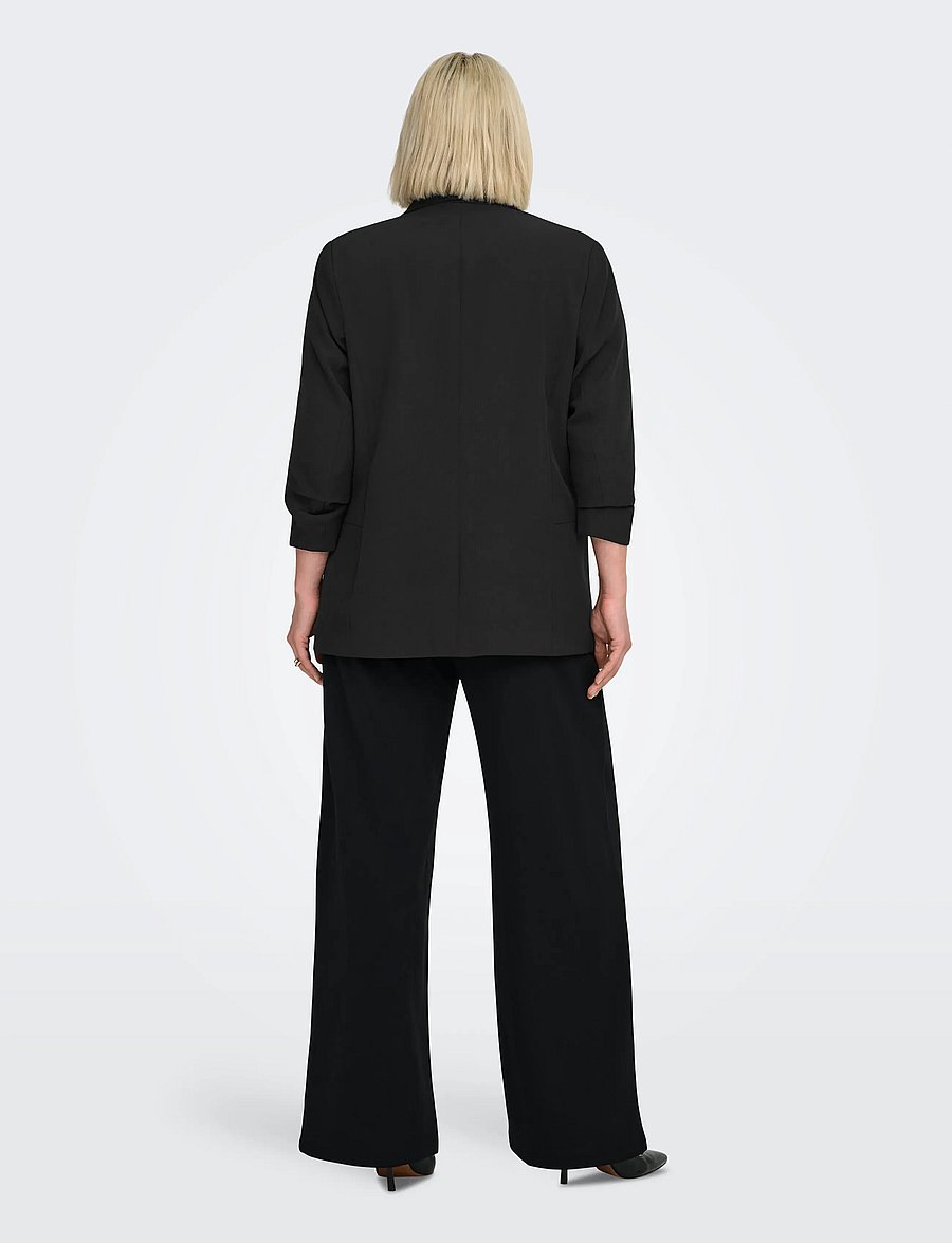 ONLY Carmakoma - CARELLY 3/4 BLAZER TLR NOOS - einreihige blazer - black - 3