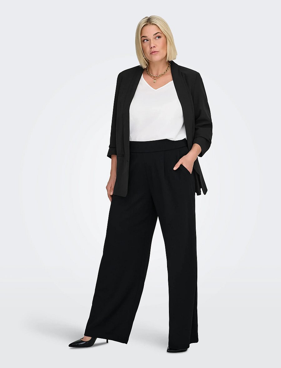 ONLY Carmakoma - CARELLY 3/4 BLAZER TLR NOOS - einreihige blazer - black - 4