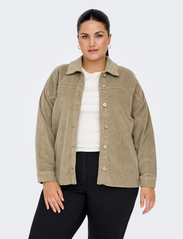 ONLY Carmakoma - CARNOA-GLOBAL L/S CORD SHACKET  WVN - plus size & curvy - weathered teak - 2
