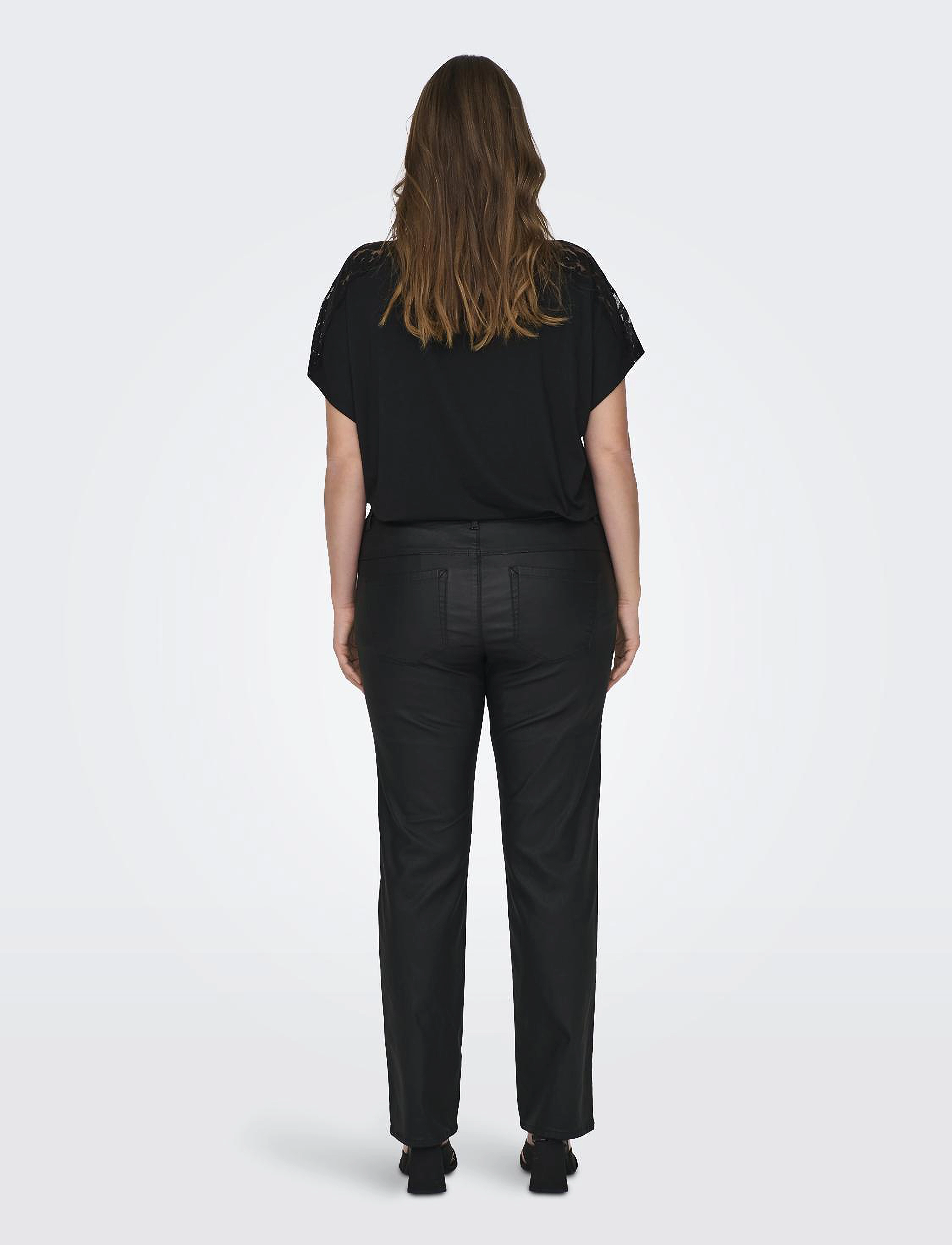 ONLY Carmakoma - CARAUGUSTA HW STRAIGHT ROCK C BJBOX - lederhosen - black - 3
