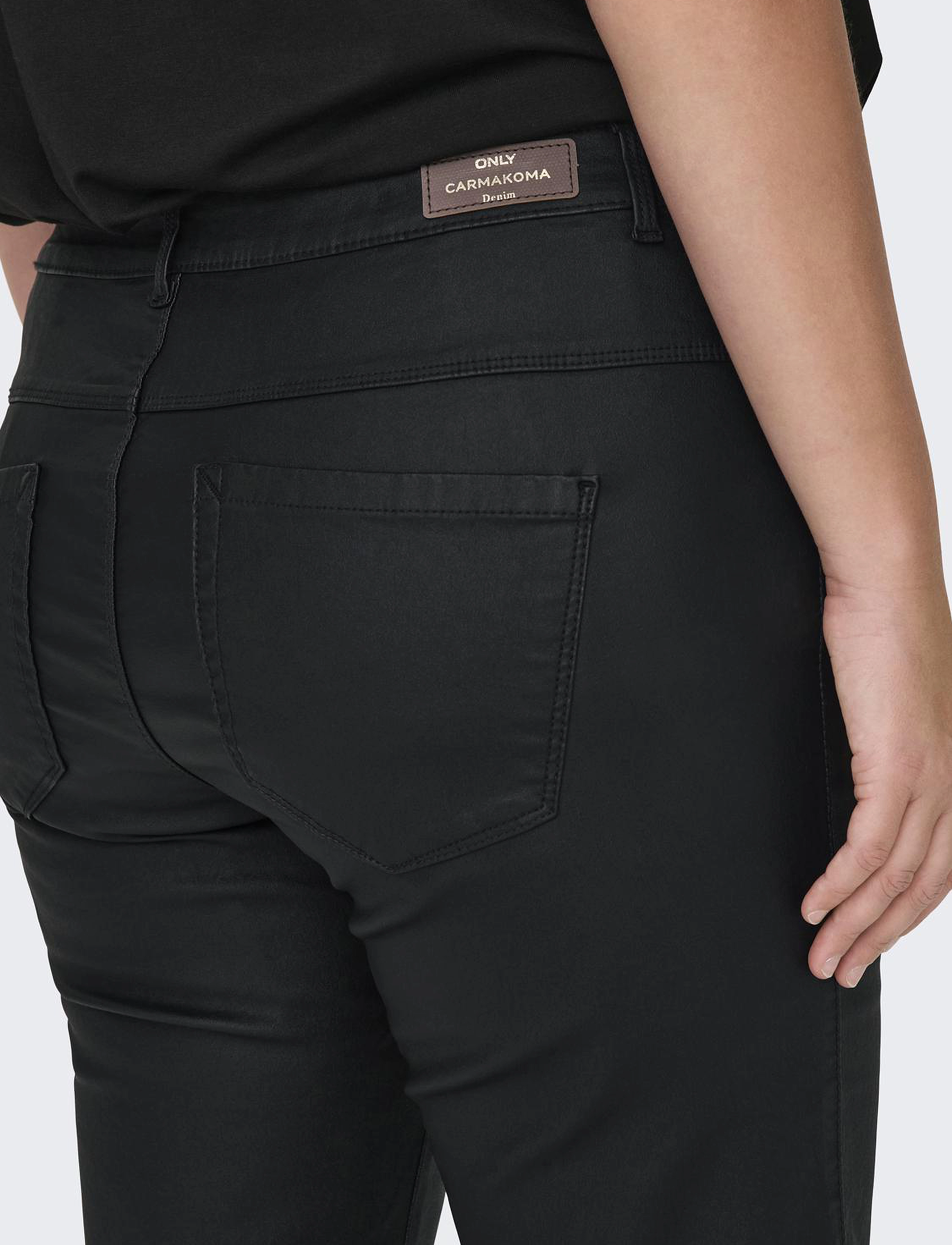 ONLY Carmakoma - CARAUGUSTA HW STRAIGHT ROCK C BJBOX - lederhosen - black - 4