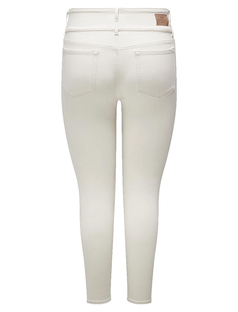 ONLY Carmakoma - CARANNA HW SKINNY ANK DNM ANA NOOS - skinny jeans - ecru - 1