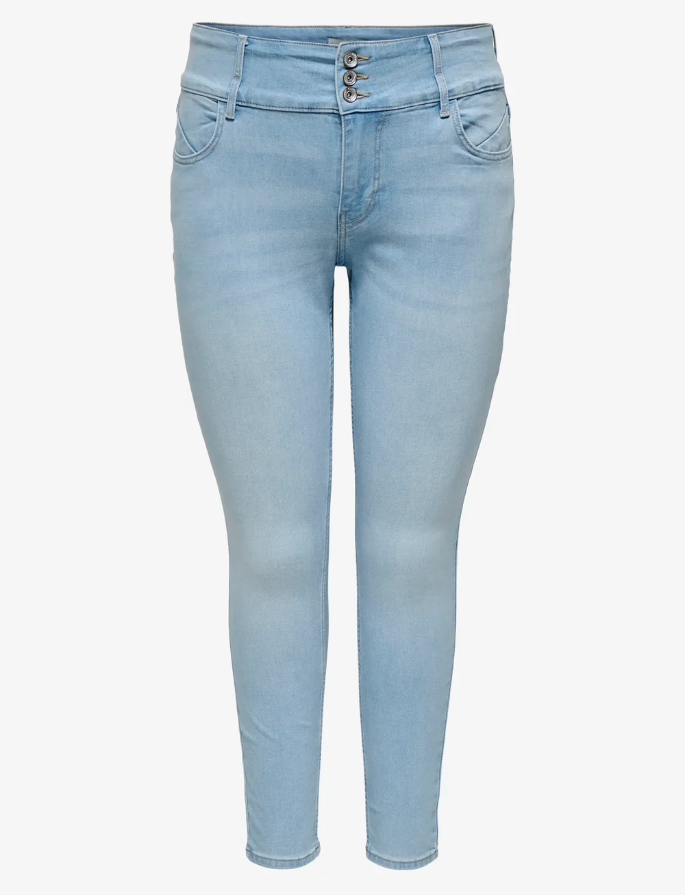 ONLY Carmakoma - CARANNA HW SKINNY ANK DNM ANA NOOS - skinny jeans - light blue denim - 1