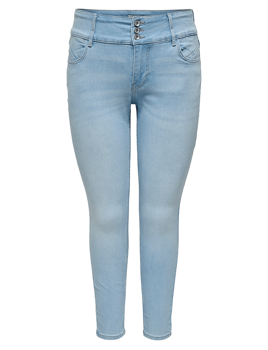 ONLY Carmakoma - CARANNA HW SKINNY ANK DNM ANA NOOS - light blue denim - 1