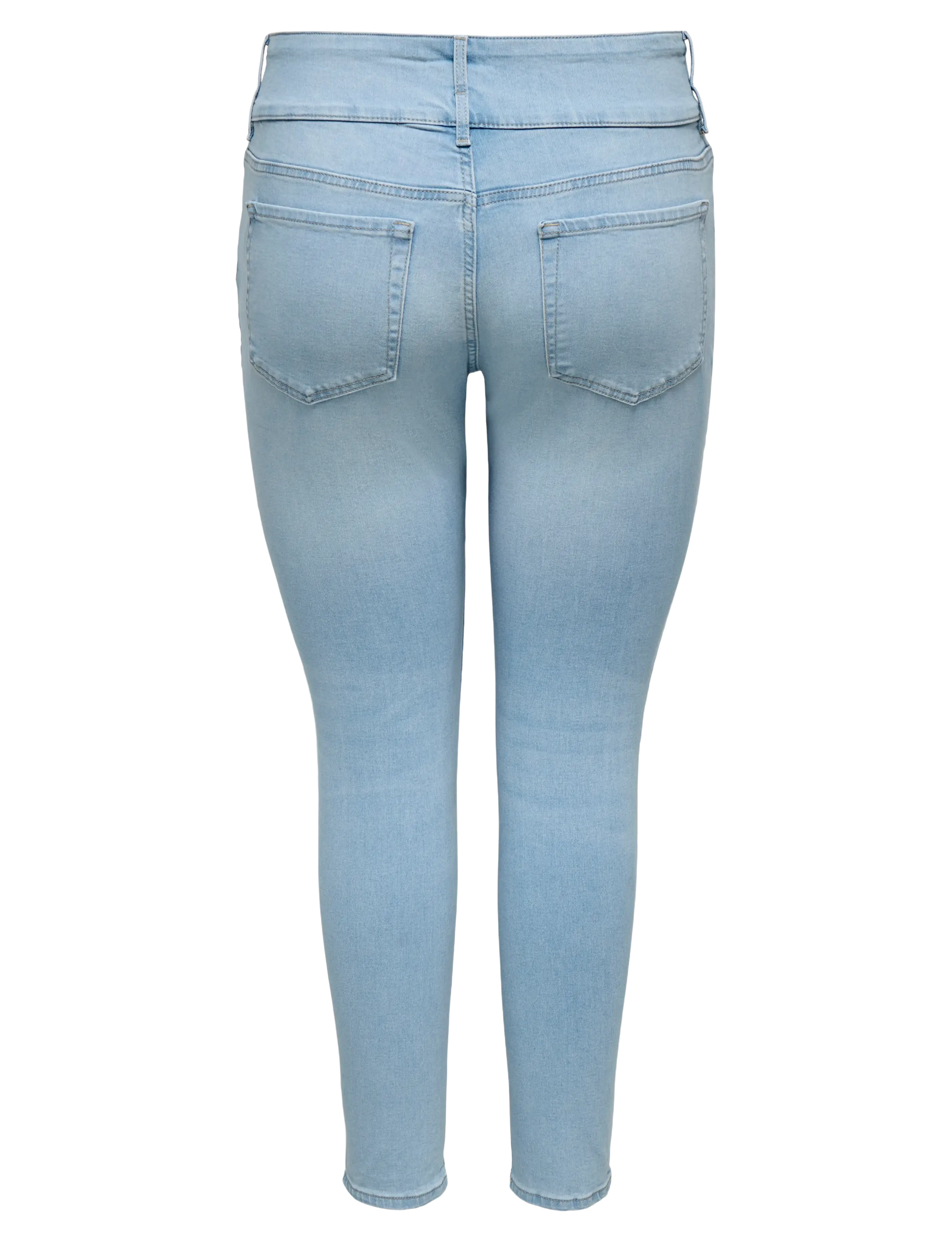 ONLY Carmakoma - CARANNA HW SKINNY ANK DNM ANA NOOS - light blue denim - 2