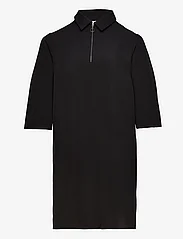 ONLY Carmakoma - CARKEZIAH 3/4 ZIPPER DRESS  WVN - t-shirt-kleider - black - 0
