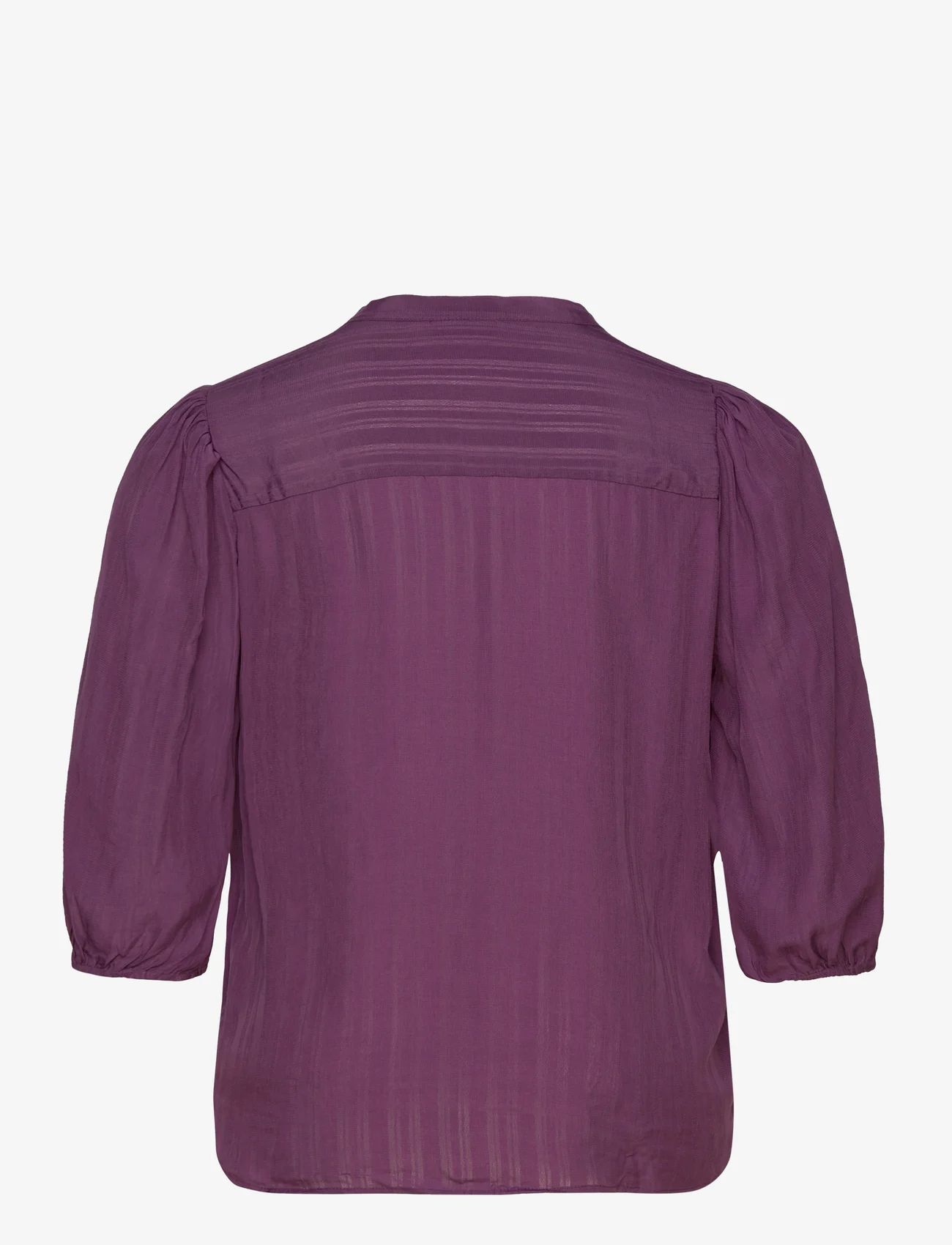 ONLY Carmakoma - CARKEYSER  3/4  BLOUSE WVN - blouses korte mouwen - italian plum - 1