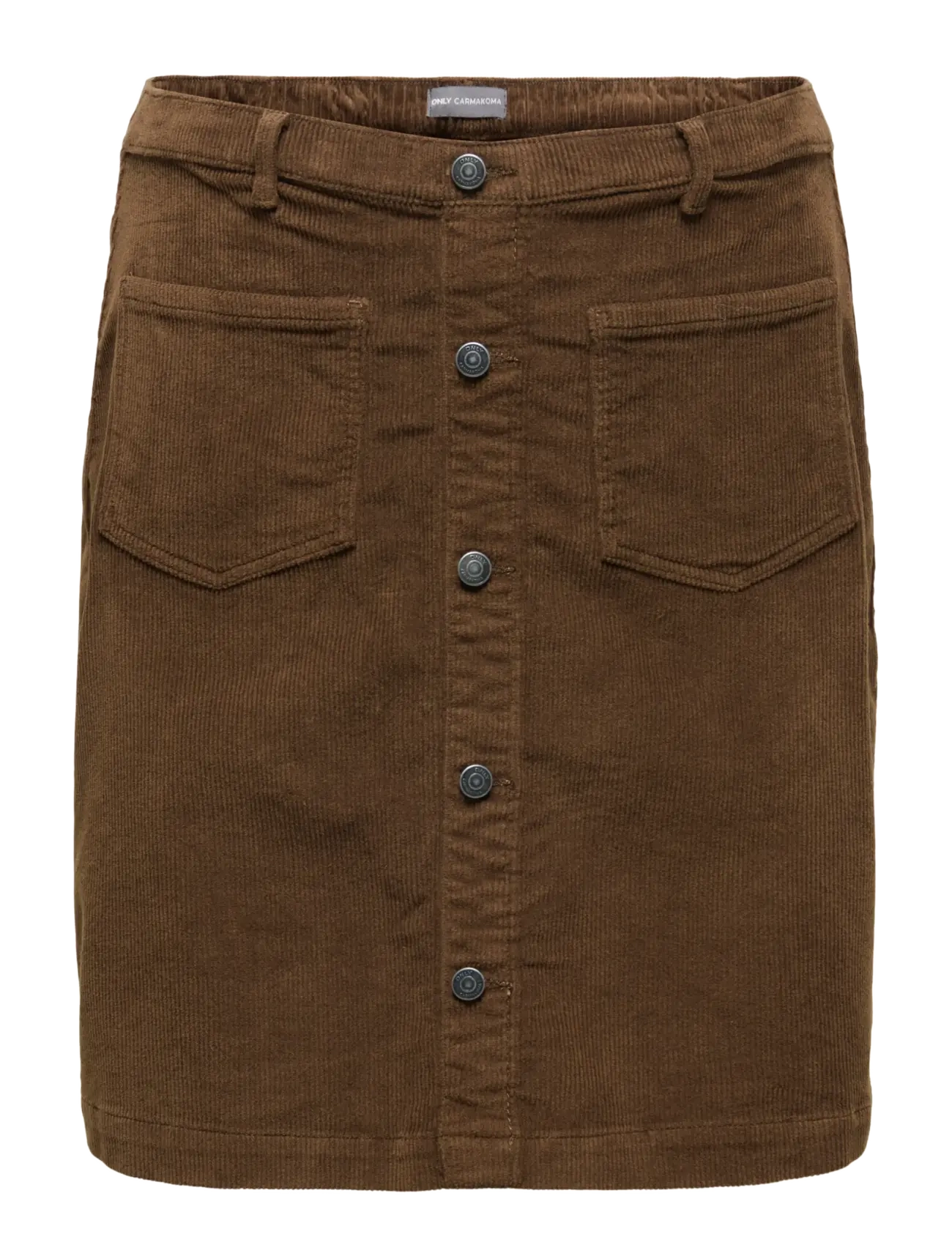 ONLY Carmakoma CARAMAZING PULL UP CORD SKIRT NOOS - Plus Size - CUB / brown