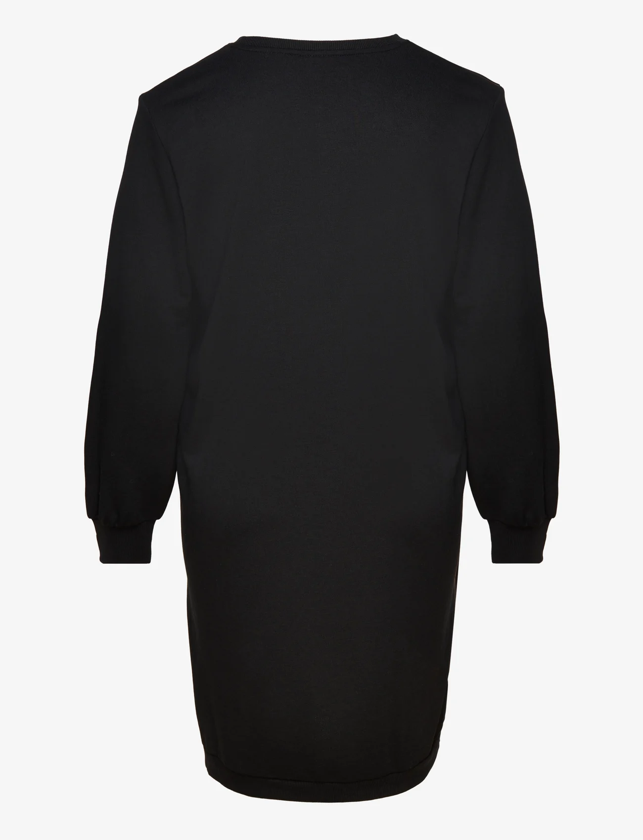 ONLY Carmakoma - CAREYA L/S O-NECK DRESS SWT - sukienki bluzy - black - 1