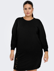 ONLY Carmakoma - CAREYA L/S O-NECK DRESS SWT - sweatshirt-kjoler - black - 5