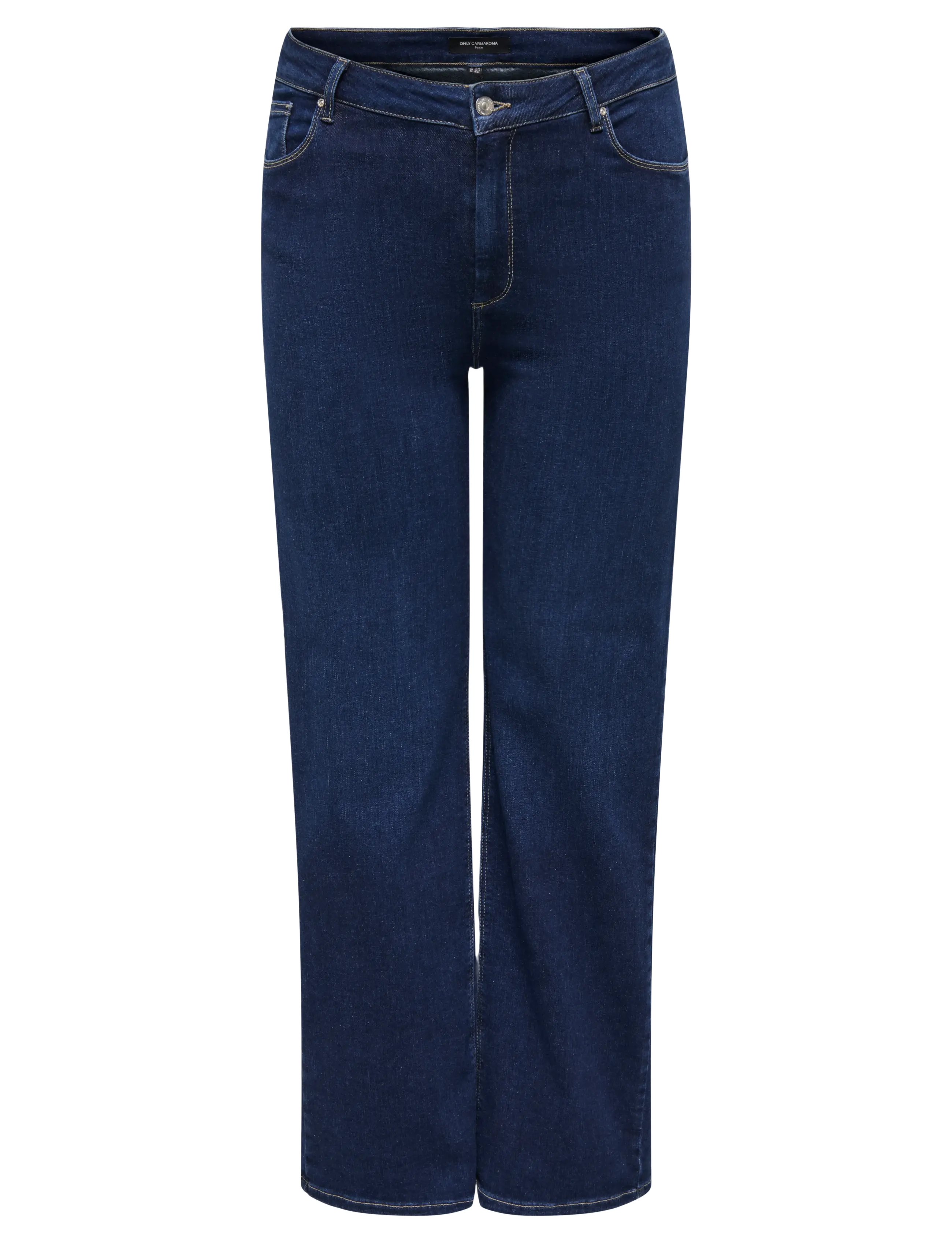 ONLY Carmakoma CARWILLY HW WIDE JEANS CRO NOOS - Teksad - DARK BLUE DENIM / blue