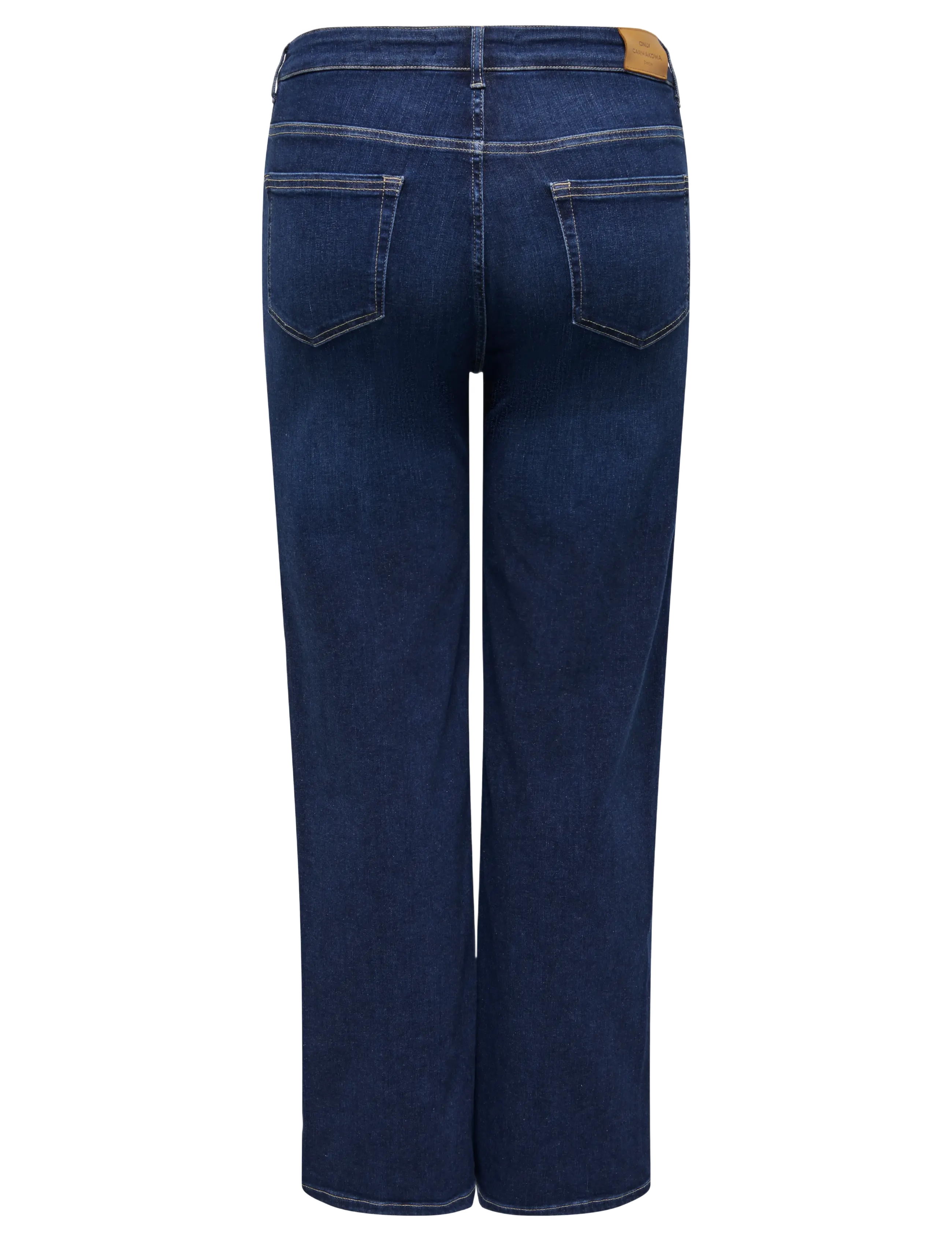 ONLY Carmakoma - CARWILLY HW WIDE JEANS CRO NOOS - hosen mit weitem bein - dark blue denim - 2