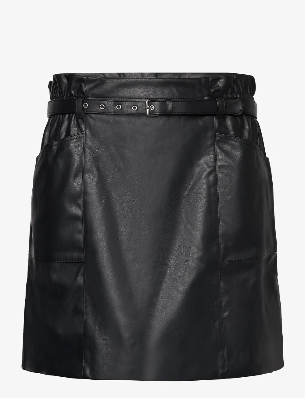ONLY Carmakoma - CARHEIDI FAUX LEATHER SKIRT OTW - korta kjolar - black - 1