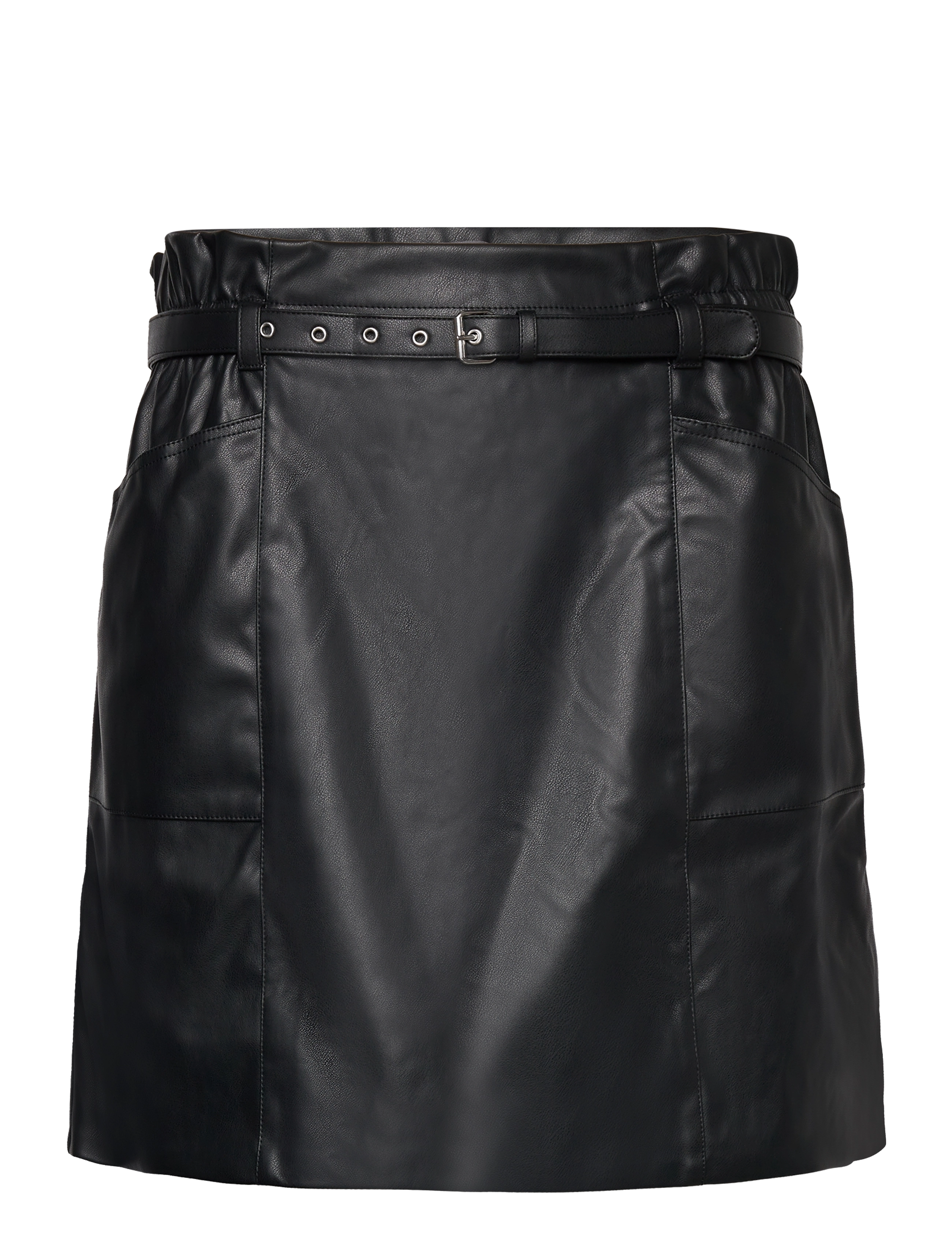 ONLY Carmakoma CARHEIDI FAUX LEATHER SKIRT OTW - ONLY Carmakoma - BLACK / black