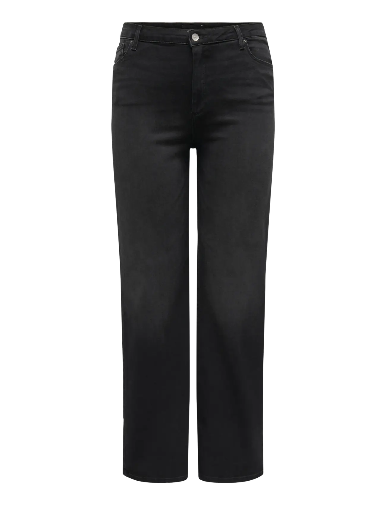 ONLY Carmakoma CARWILLY HW WIDE JEANS CRO1099 NOOS - Teksad - BLACK DENIM / black