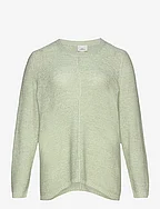 CARNEW FOXY L/S PULLOVER KNT - SUBTLE GREEN