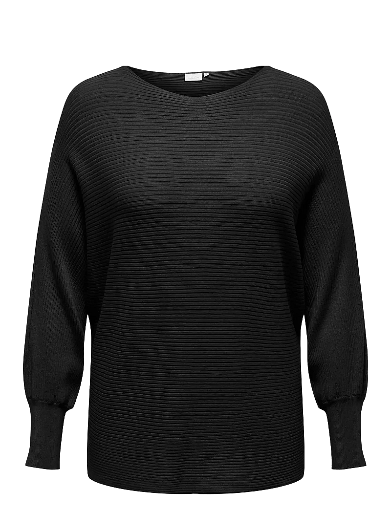 ONLY Carmakoma - CARNEW ADALINE LS PULLOVER KNT NOOS - black - 1