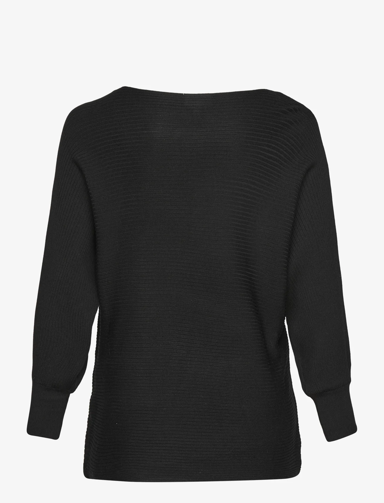 ONLY Carmakoma - CARNEW ADALINE L/S PULLOVER KNT - jumpers - black - 1