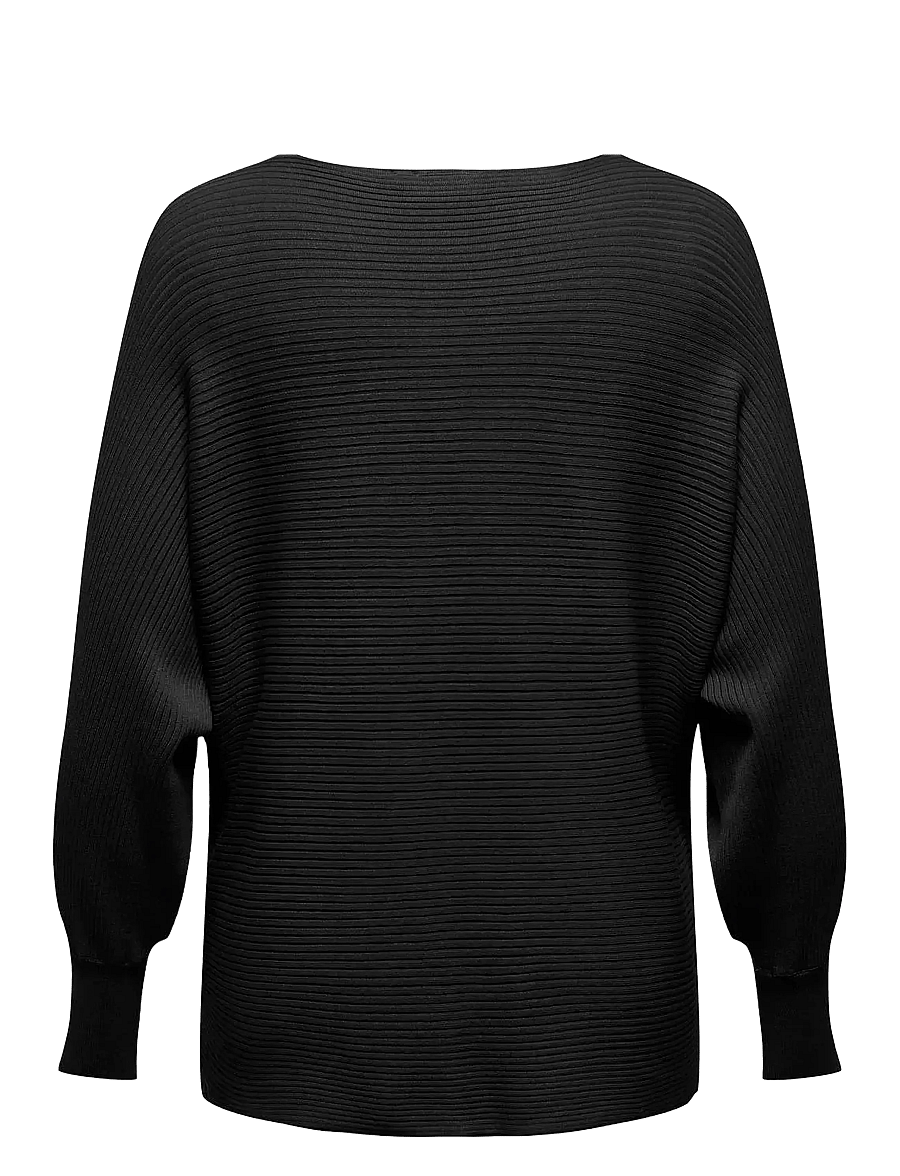 ONLY Carmakoma - CARNEW ADALINE LS PULLOVER KNT NOOS - kampsunid - black - 2