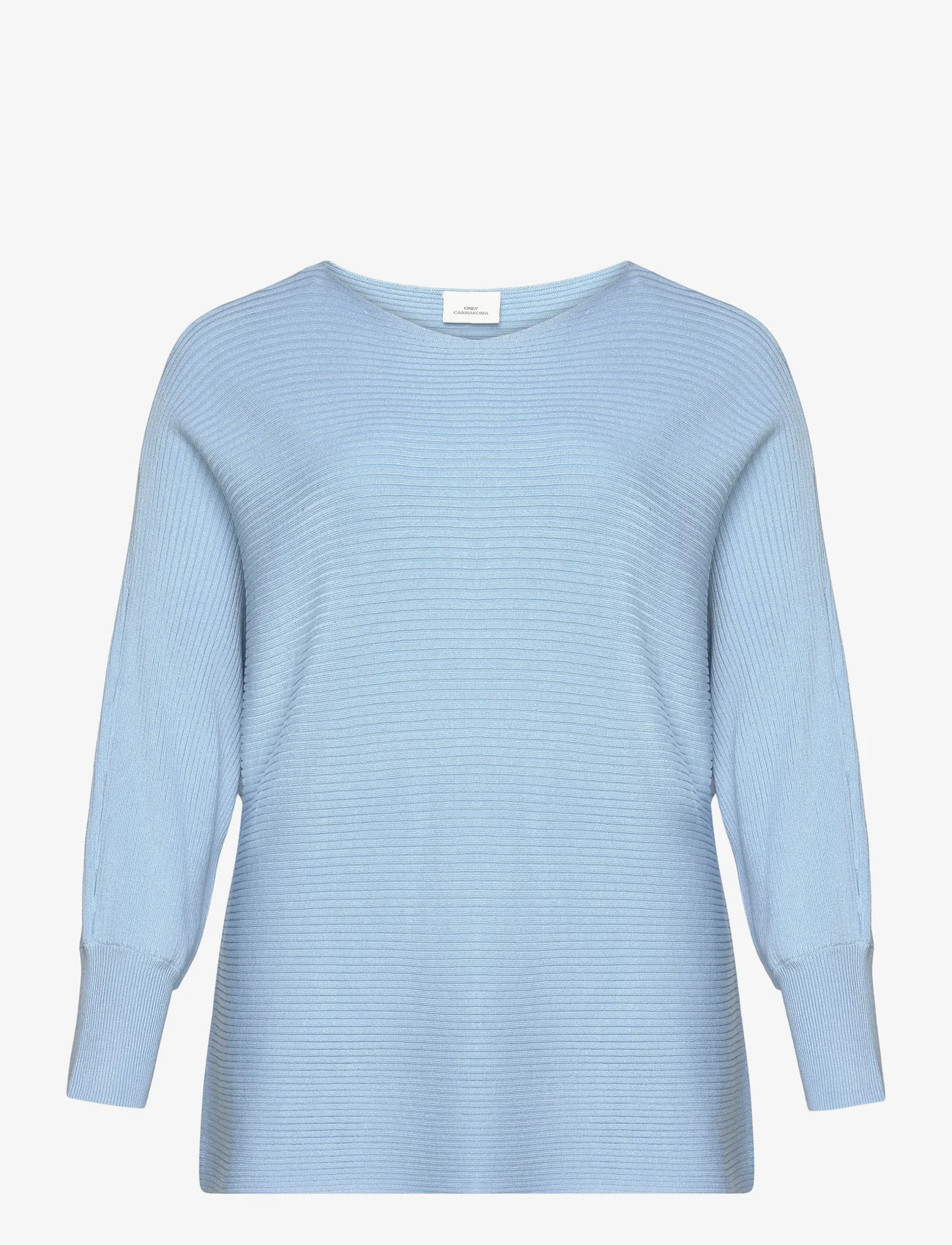 ONLY Carmakoma - CARNEW ADALINE L/S PULLOVER KNT - jumpers - blue bell - 0