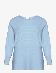 ONLY Carmakoma - CARNEW ADALINE L/S PULLOVER KNT - alhaisimmat hinnat - blue bell - 0