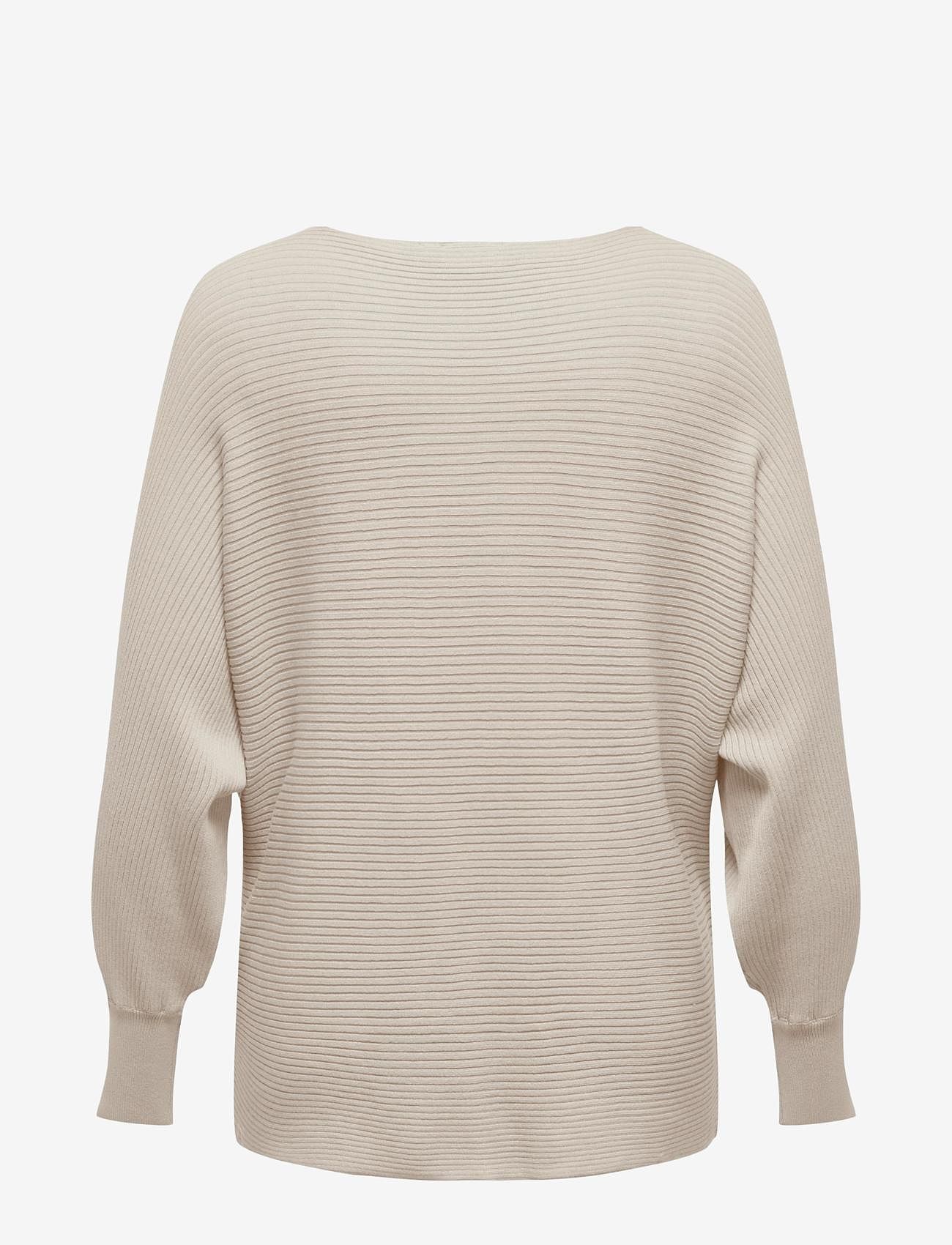 ONLY Carmakoma - CARNEW ADALINE L/S PULLOVER KNT - jumpers - pumice stone - 1