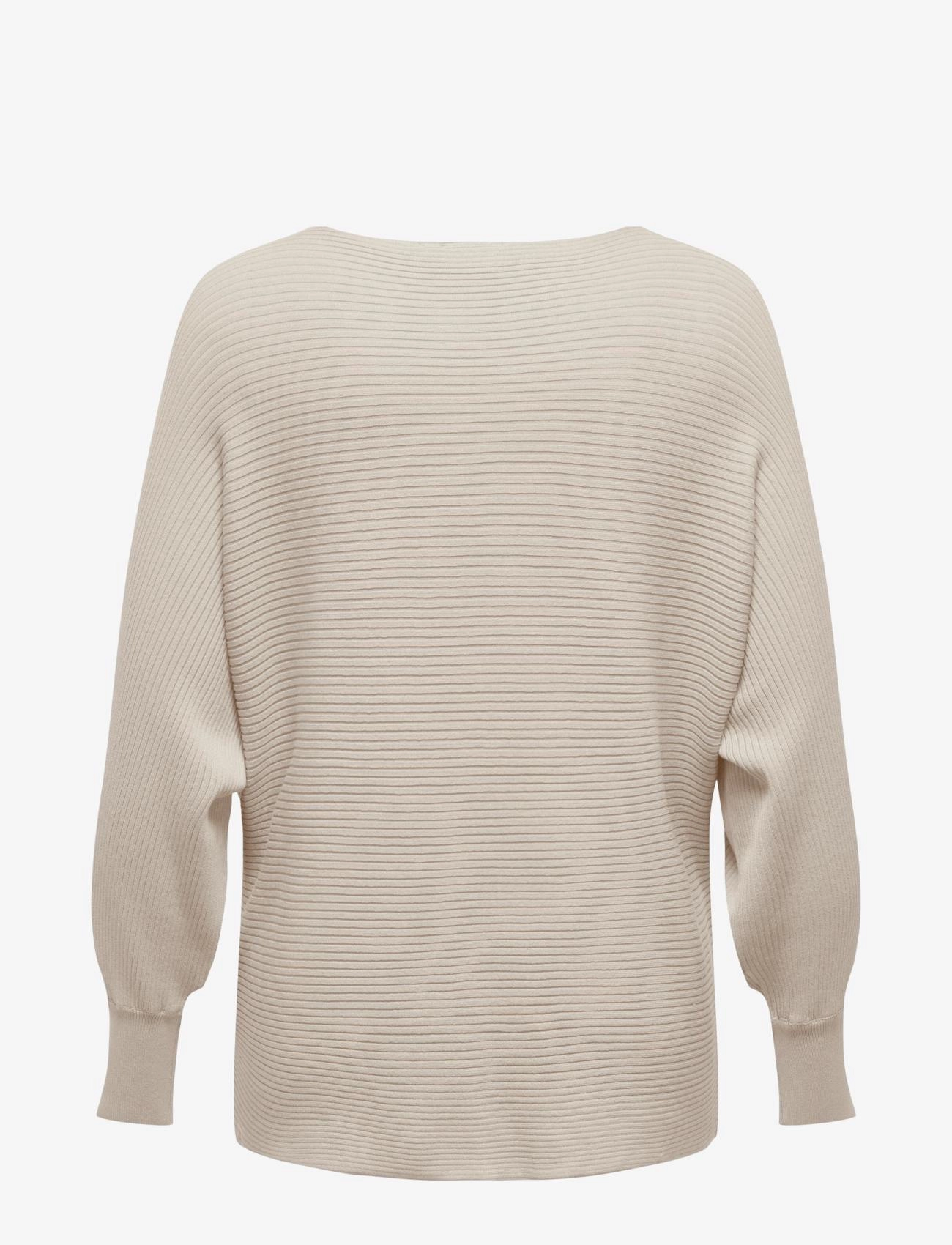 ONLY Carmakoma - CARNEW ADALINE LS PULLOVER KNT NOOS - pumice stone - 2