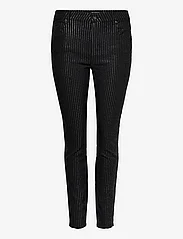 ONLY Carmakoma - CARBLUSH-VADA SHINE STRIPE SKINNY PNT - trousers with skinny legs - black - 0