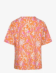 ONLY Carmakoma - CARPIORA CHINA V-SPLIT TOP WVN - marškiniai trumpomis rankovėmis - orange ochre - 1