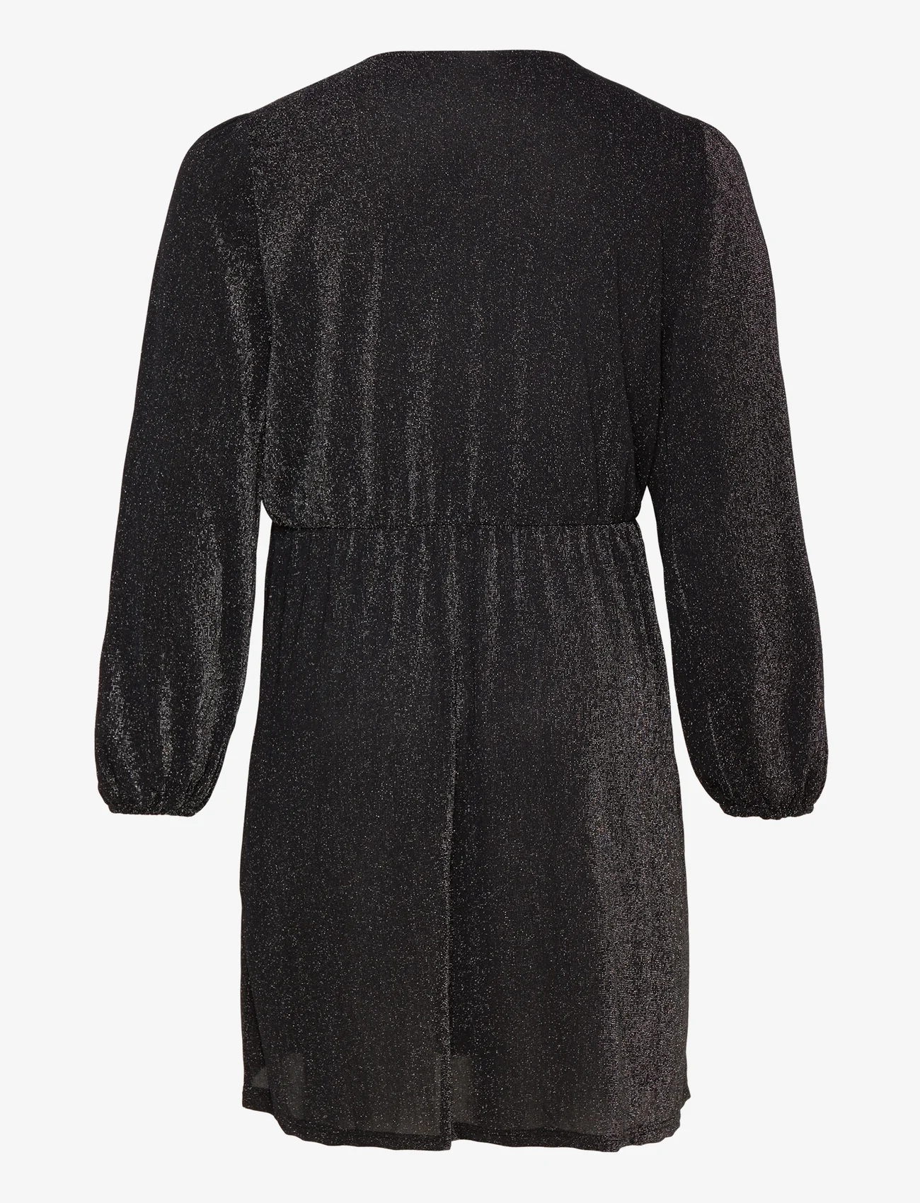 ONLY Carmakoma - CARFIESTA L/S V-NECK GLITTER DRESS JRS - festkläder till outletpriser - black - 1