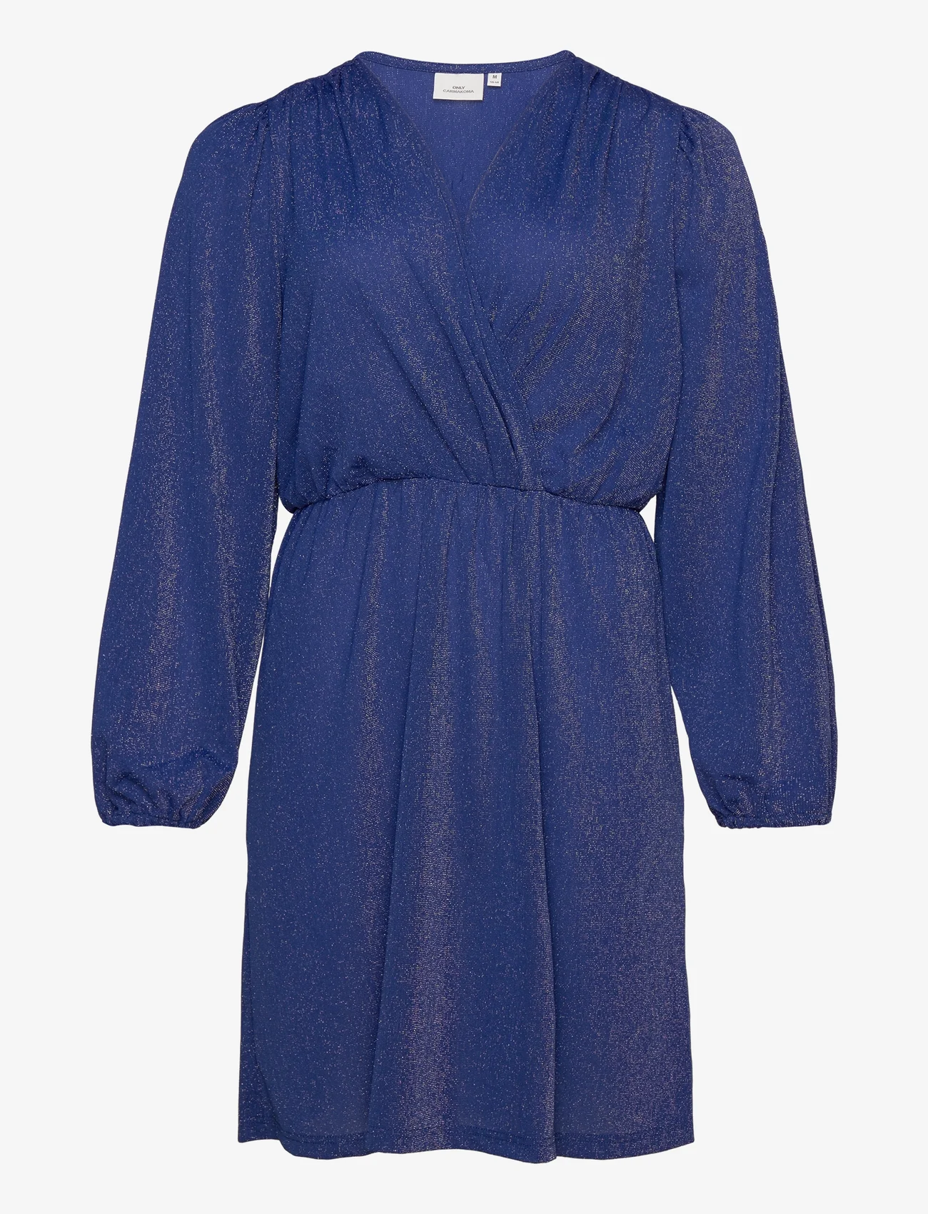 ONLY Carmakoma - CARFIESTA L/S V-NECK GLITTER DRESS JRS - party wear at outlet prices - bluing - 0